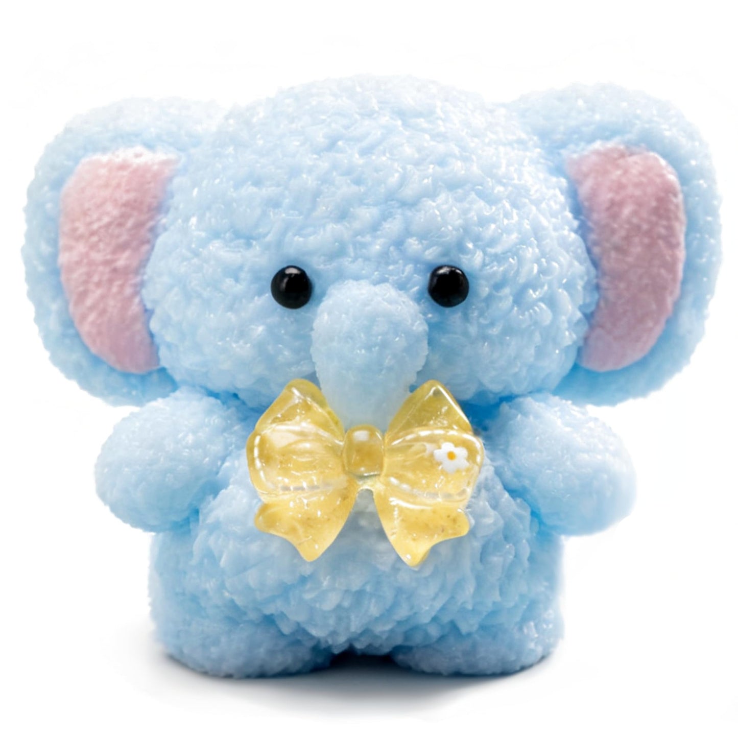 QCROAD SQUISHY Handmade Taba Blue Elephant Squishy – Silicone Fidget Toy for Kids & Adults