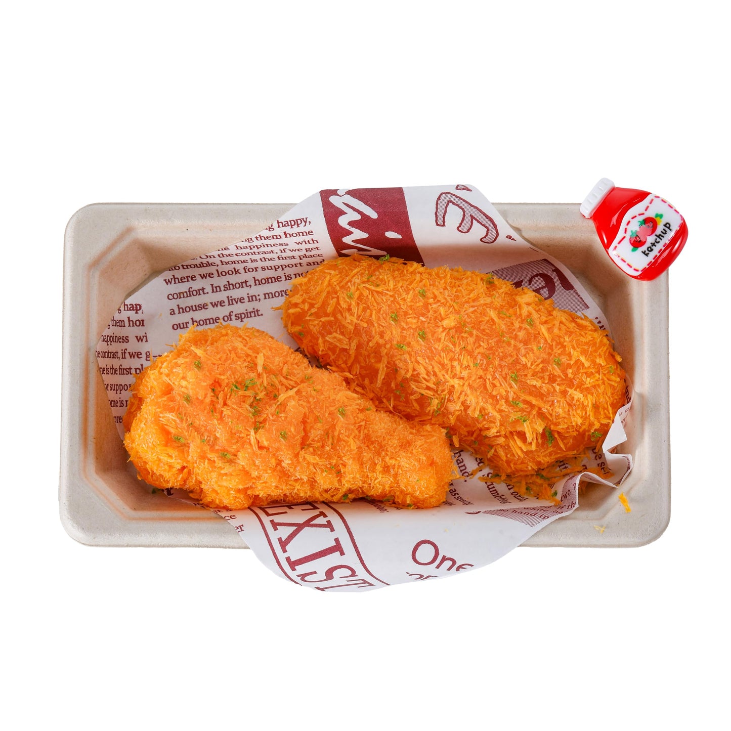 QCROAD SQUISHY Handmade Taba Fried Chicken Squishy – Realistic Silicone Stress Toy