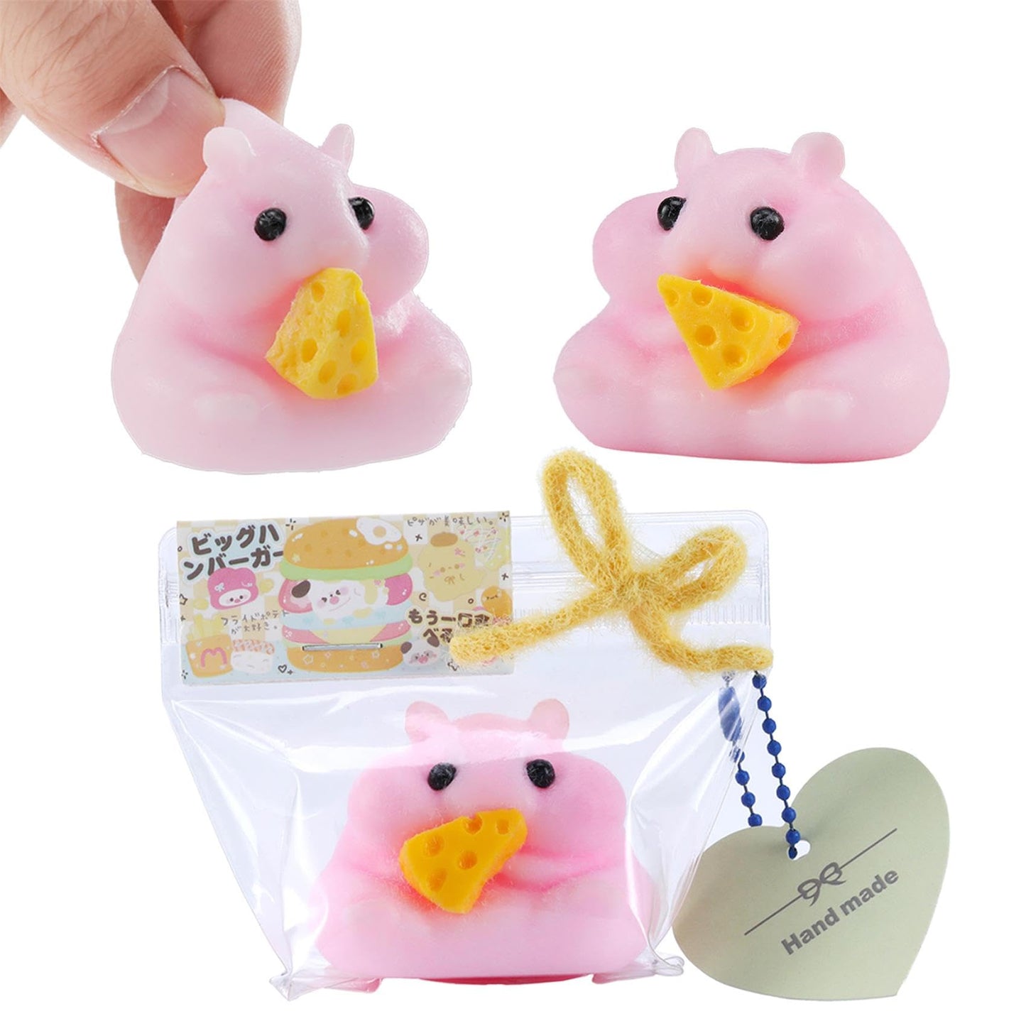 QCROAD SQUISHY Handmade Taba Hamster Squishy – Ultra Soft Silicone Stress Relief Toy