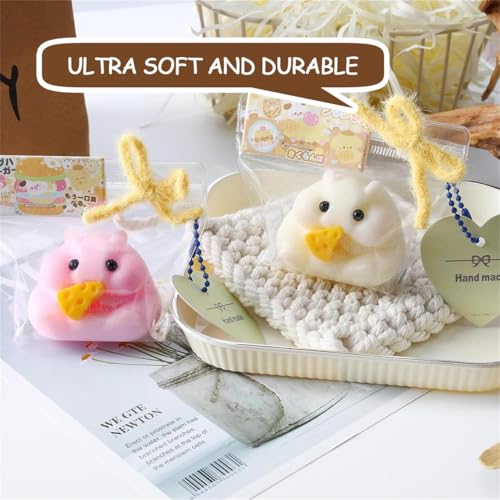 QCROAD SQUISHY Handmade Taba Hamster Squishy – Ultra Soft Silicone Stress Relief Toy