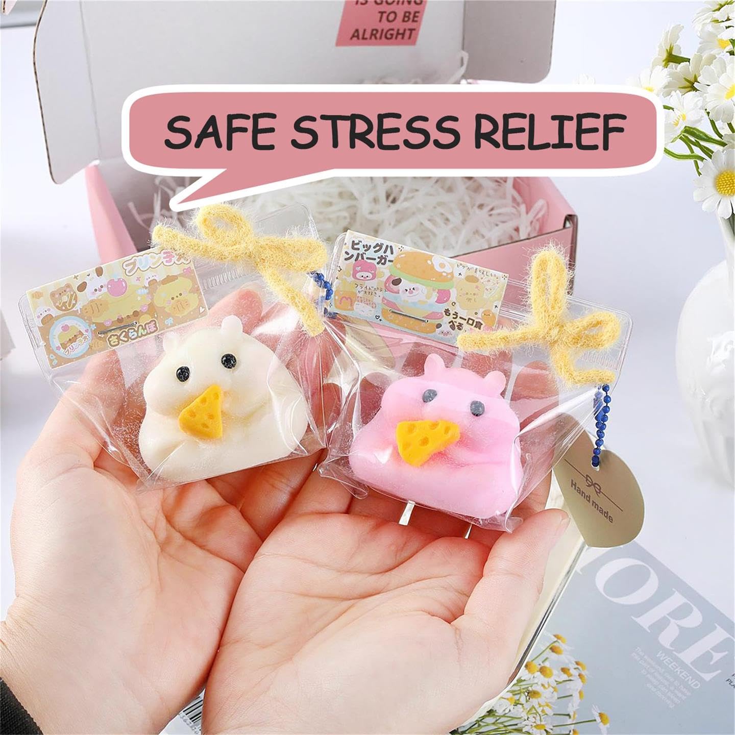 QCROAD SQUISHY Handmade Taba Hamster Squishy – Ultra Soft Silicone Stress Relief Toy