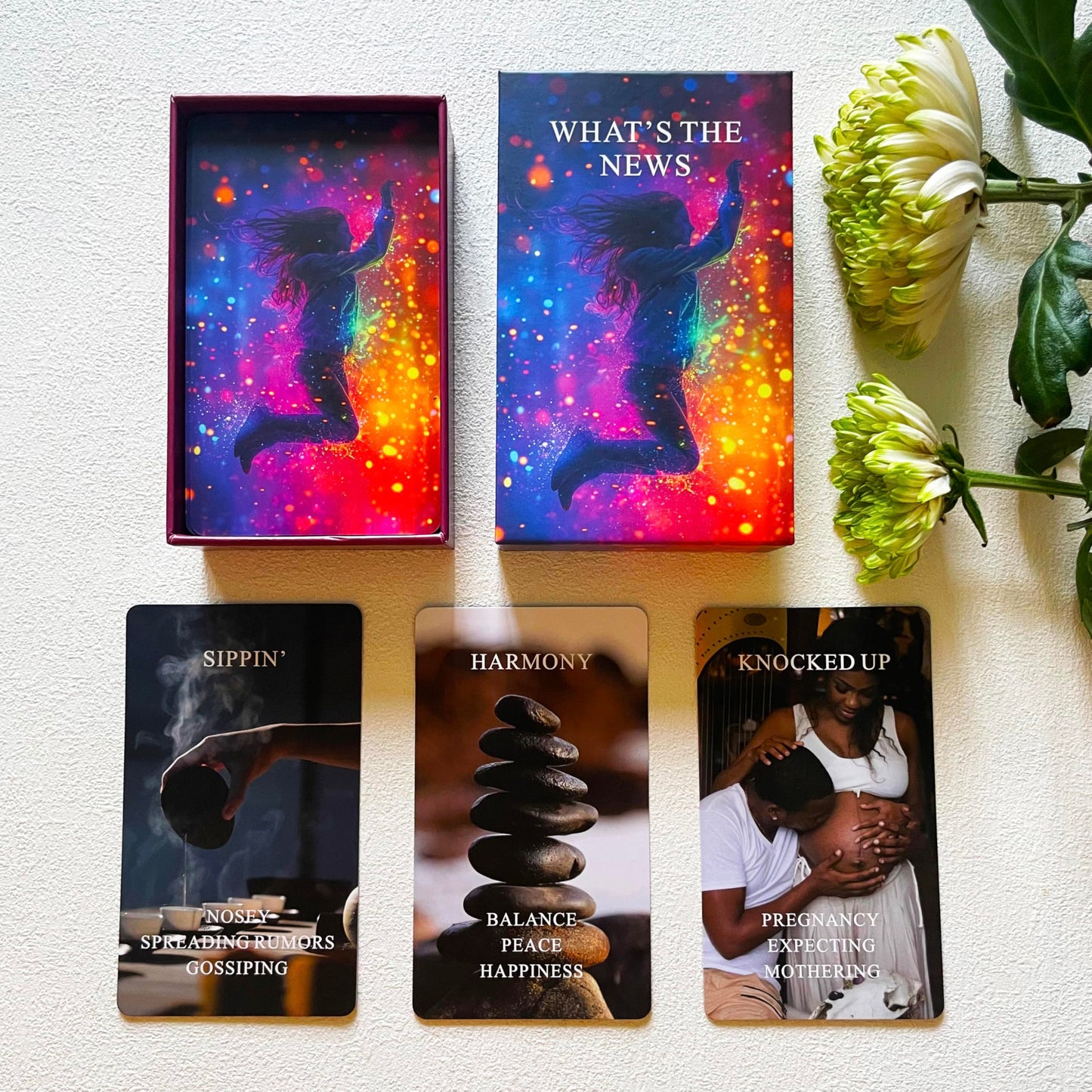 Qcsdckot What's The News? Situations Oracle Cards – Beginner Tarot Deck for Love, Career & Relationships