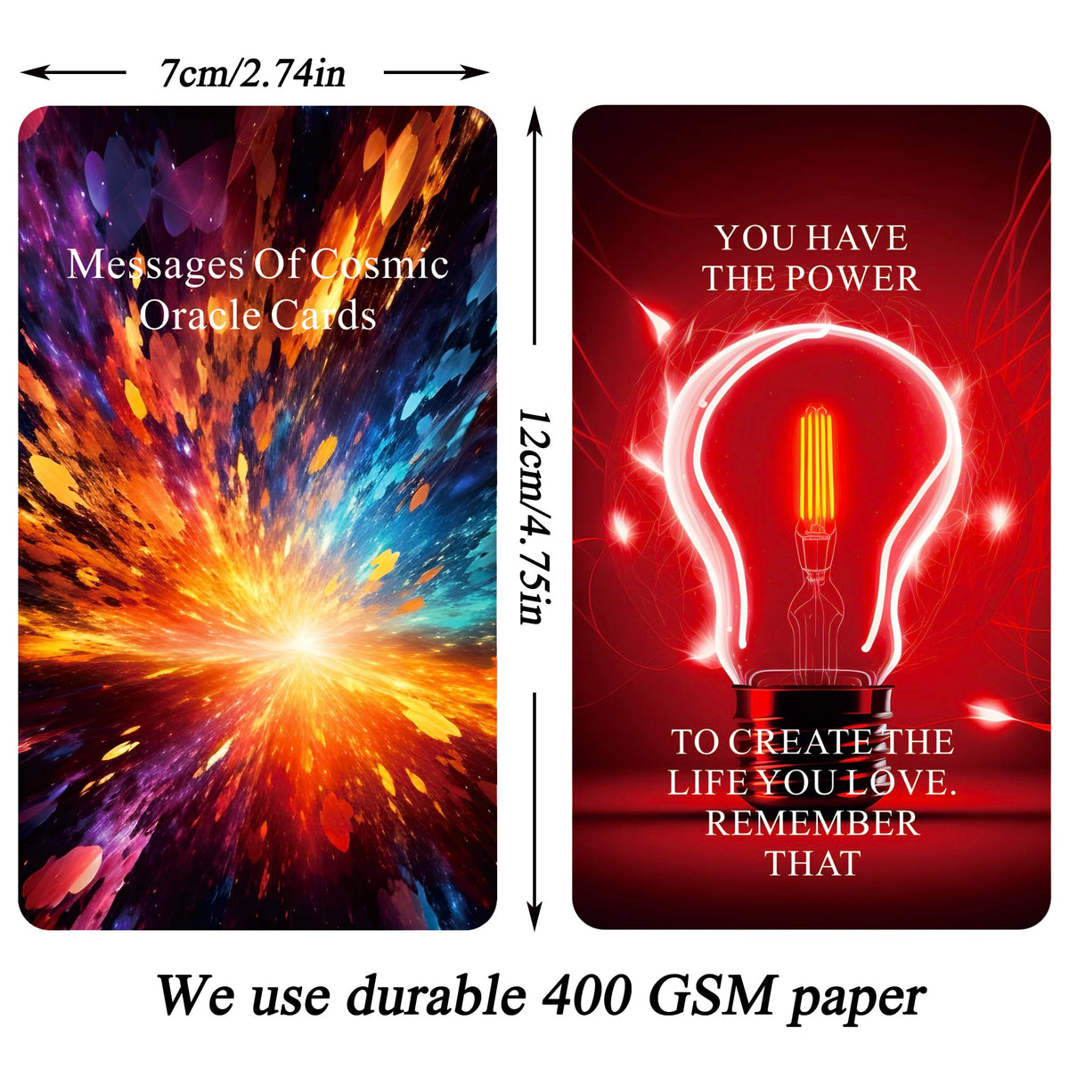 Qcsdckot Higher Self Messages Oracle Deck – Cosmic Oracle Cards & Positive Affirmations