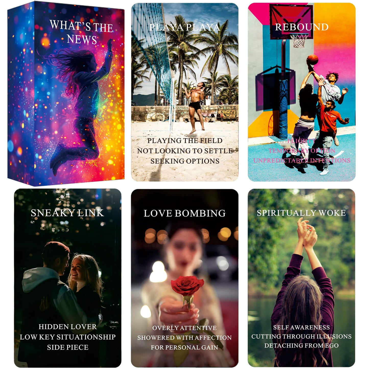 Qcsdckot What's The News? Situations Oracle Cards – Beginner Tarot Deck for Love, Career & Relationships