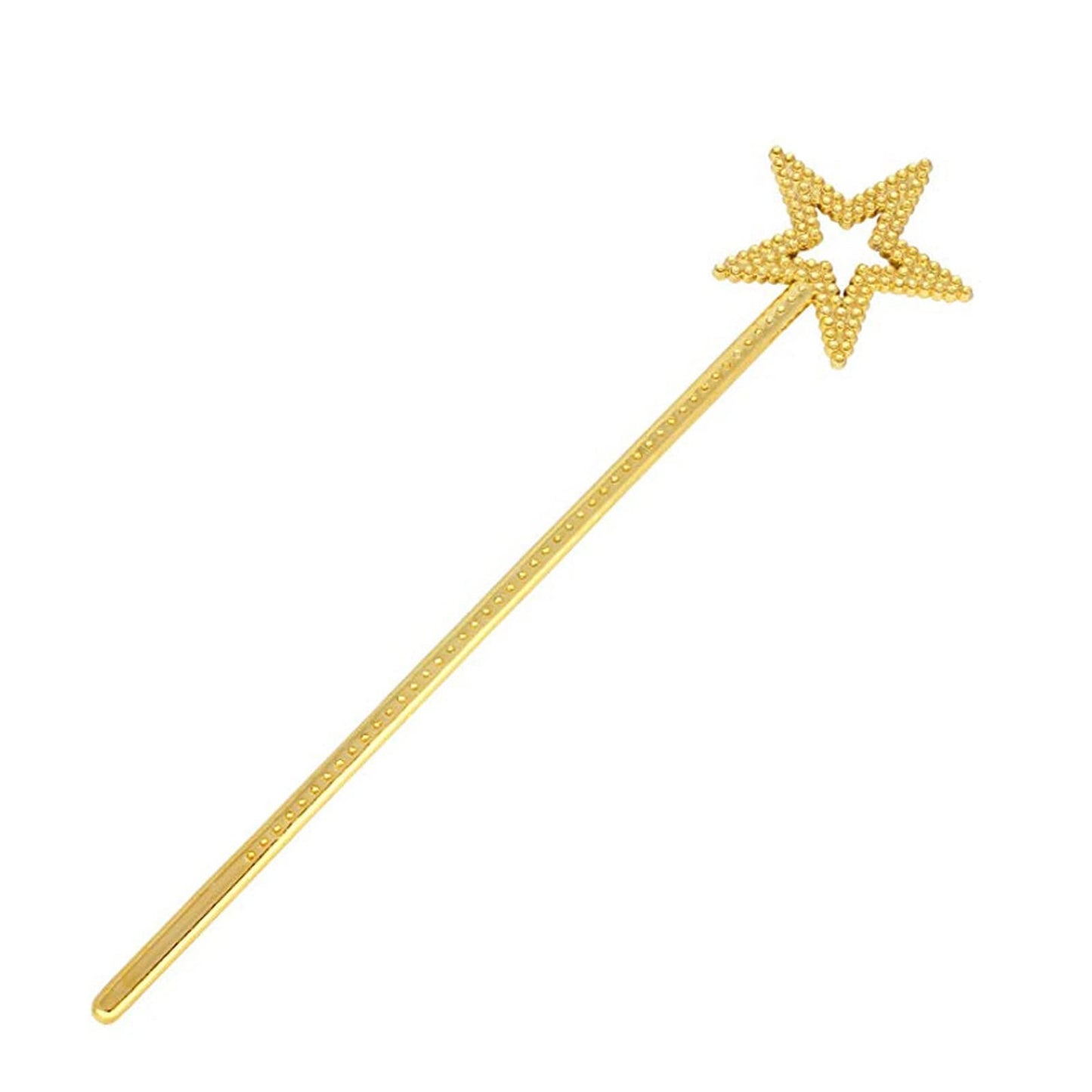 Qeuly Star Wand Gold Fairy Wand 13in – Angel Star Magic Princess Costume Prop