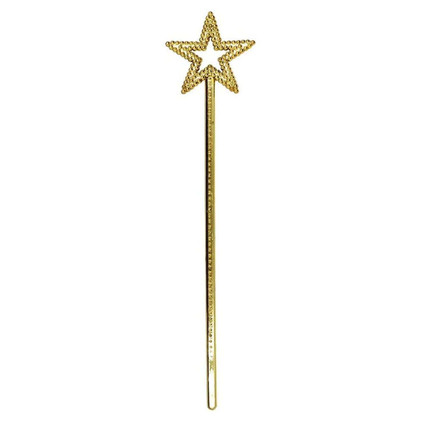 Qeuly Star Wand Gold Fairy Wand 13in – Angel Star Magic Princess Costume Prop