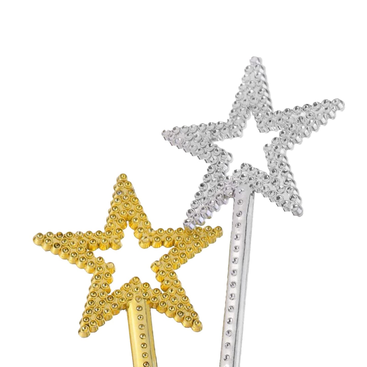 Qeuly Star Wand Gold Fairy Wand 13in – Angel Star Magic Princess Costume Prop
