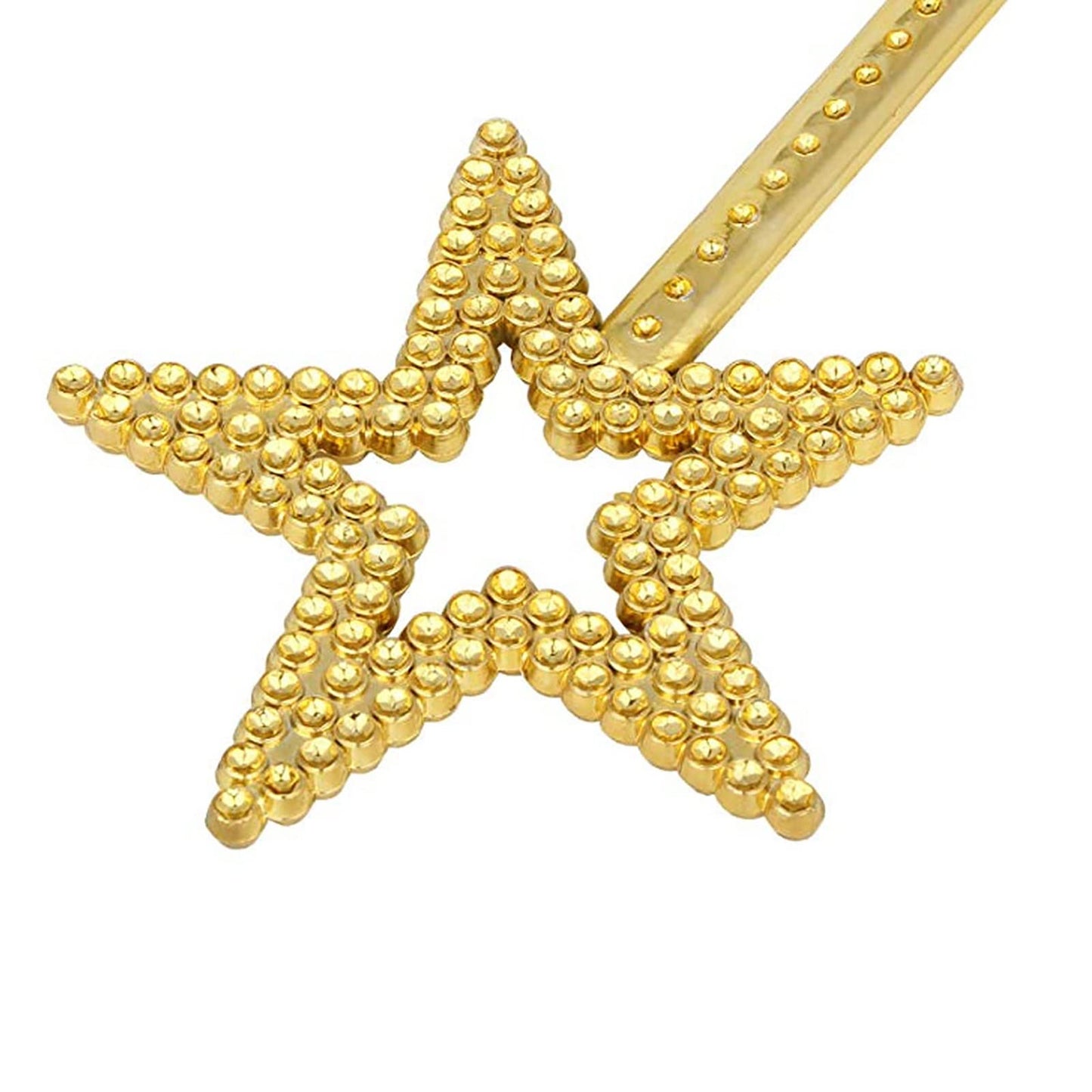 Qeuly Star Wand Gold Fairy Wand 13in – Angel Star Magic Princess Costume Prop