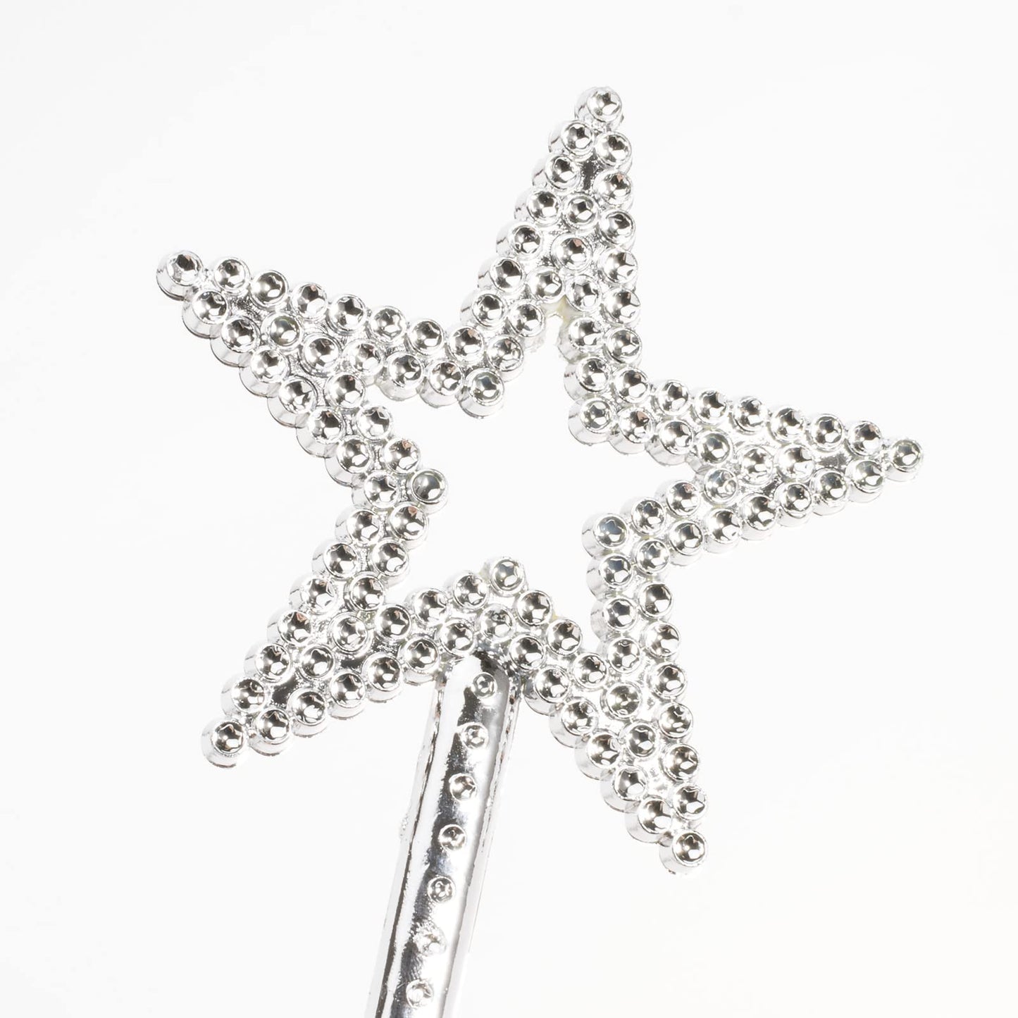Qeuly Star Wand 13 Inches – Silver Fairy Princess Wand for Dress-Up, Halloween & Party Fun