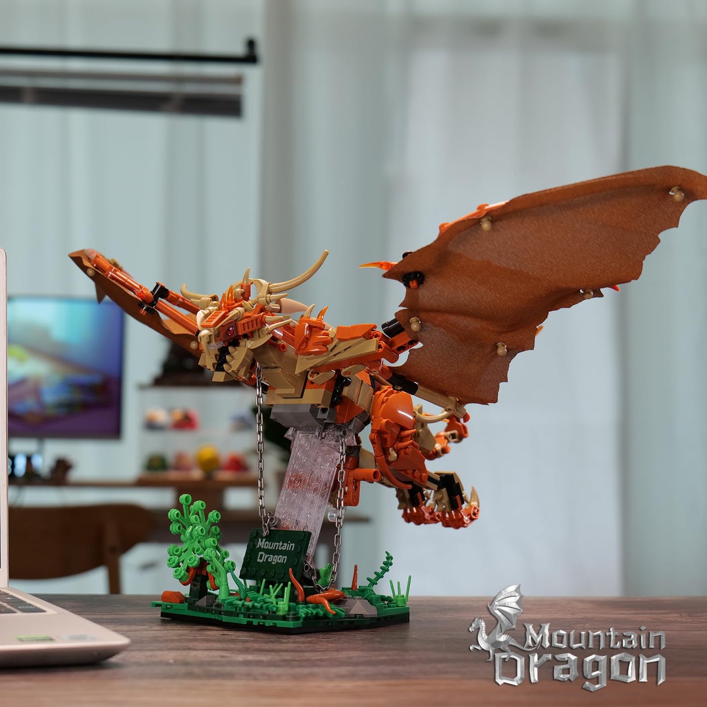 QFJ Ideas Magic Wiki Fire Dragon Building Set – 886 Pcs, LEGO-Compatible Potter-Inspired MOC