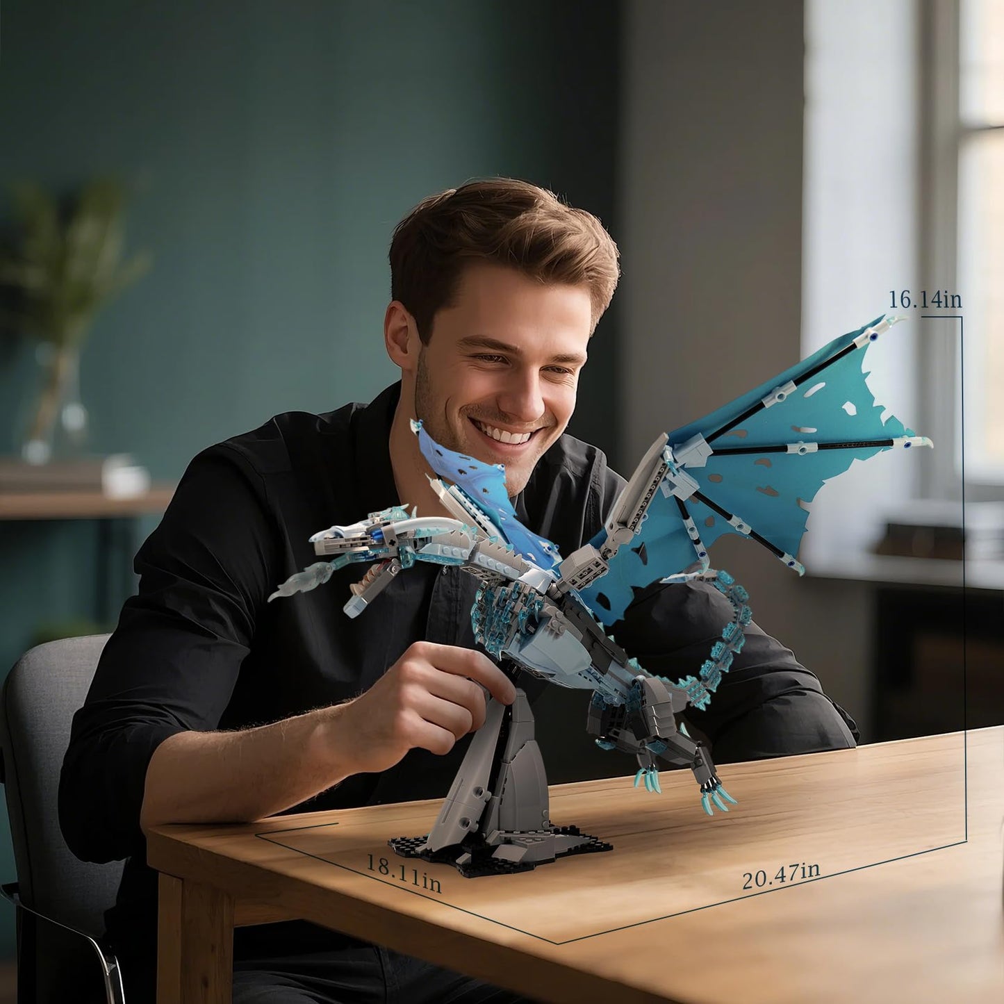 QFJ Ideas Ice Dragon Building Set – 1019 PCS for GOT Fans and Collectors