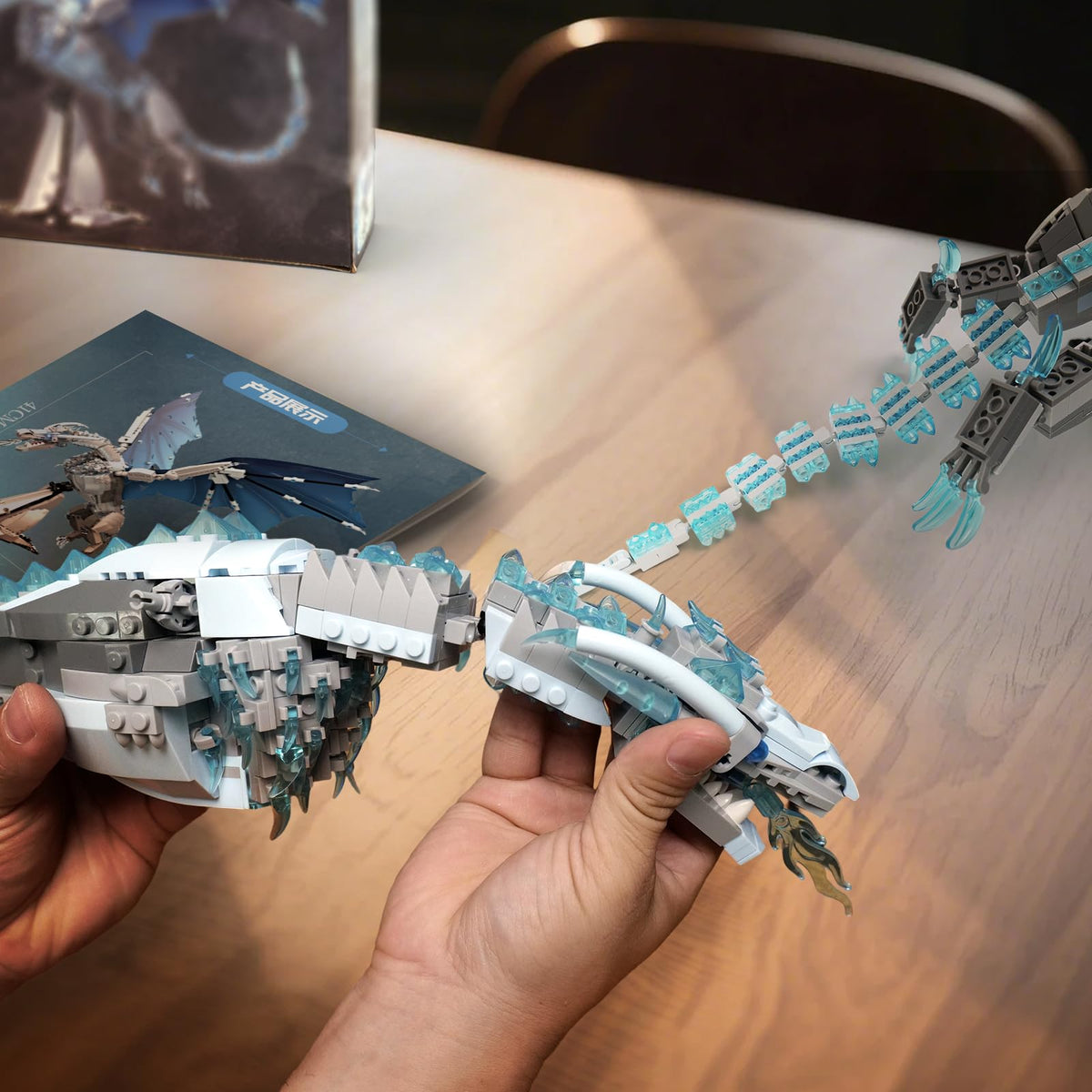QFJ Ideas Ice Dragon Building Set – 1019 PCS for GOT Fans and Collectors