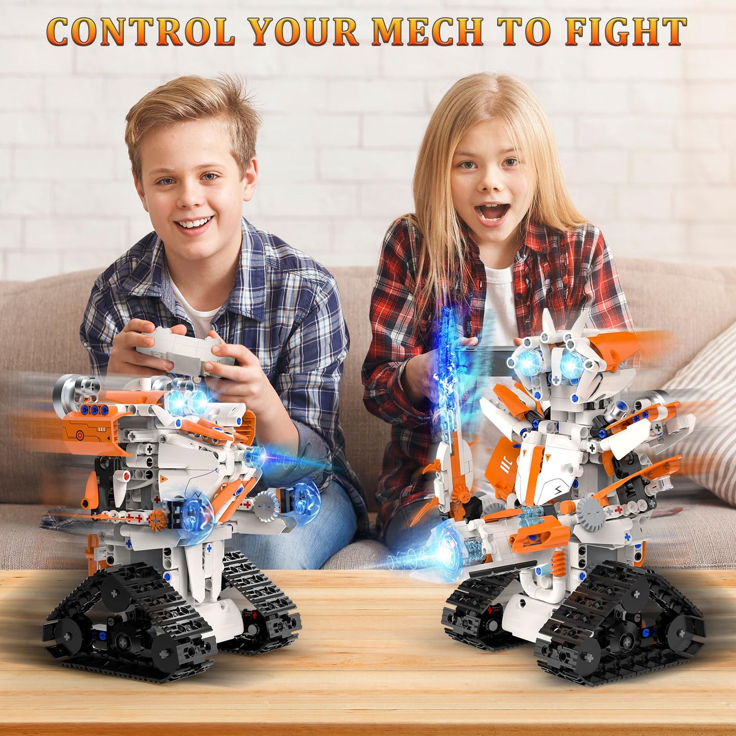 QHECTTY 5-in-1 STEM Robot Building Kit for Kids — Remote & App Controlled, 689 Pcs
