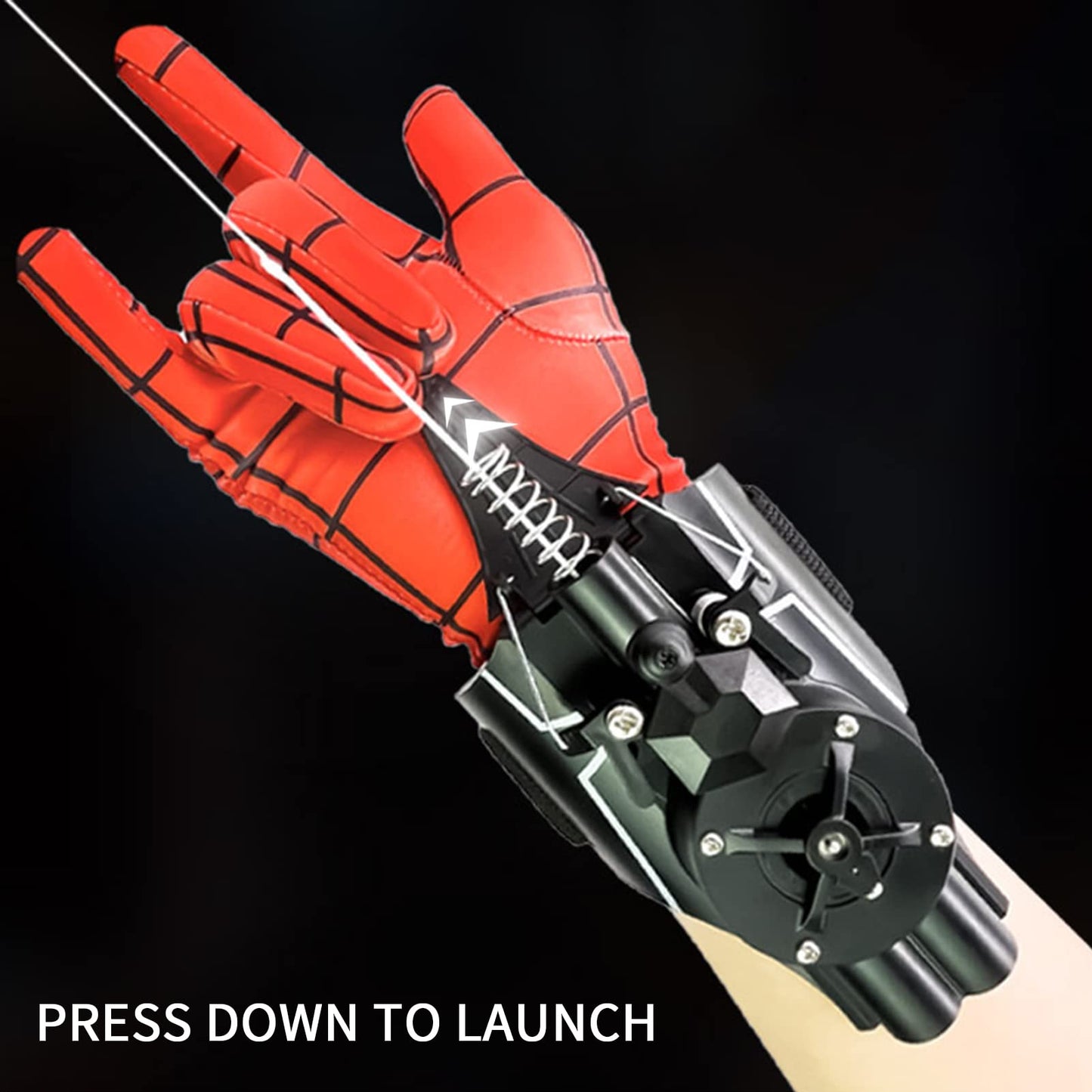 QHJIU Spider Web Shooter – Real Web Slinger for Kids, Durable & Safe