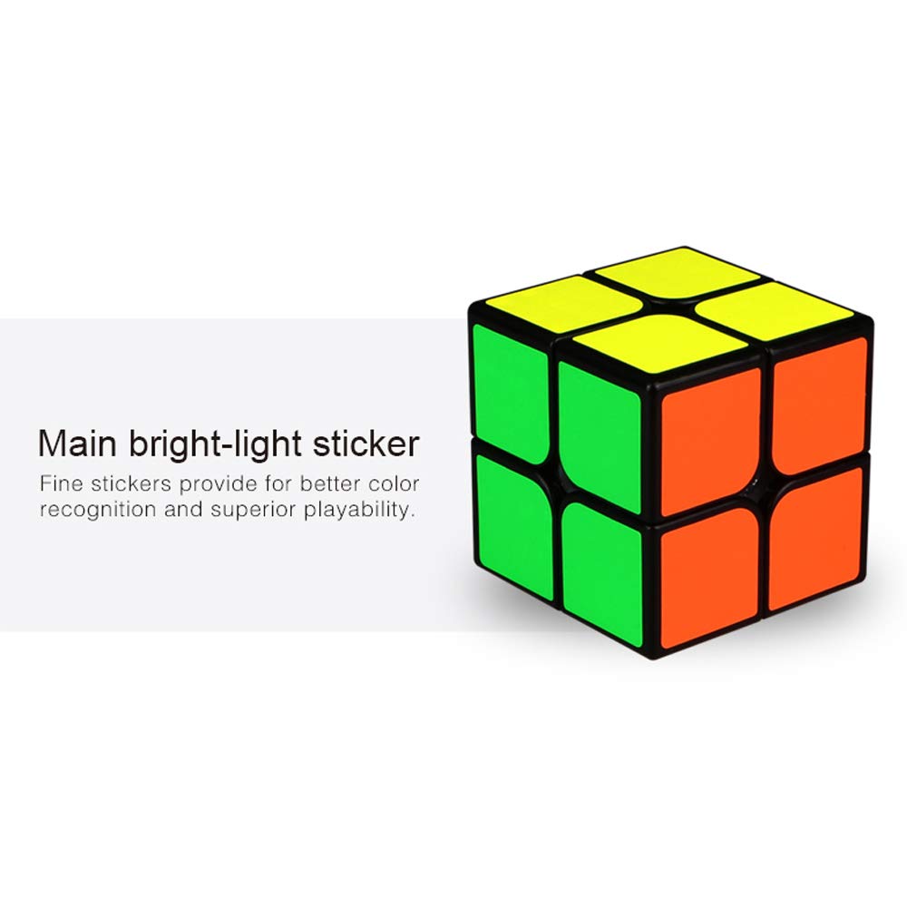 QIYI Qidi 2x2 Speed Cube – Smooth Turns, Bright-Light Sticker, Classic Colors