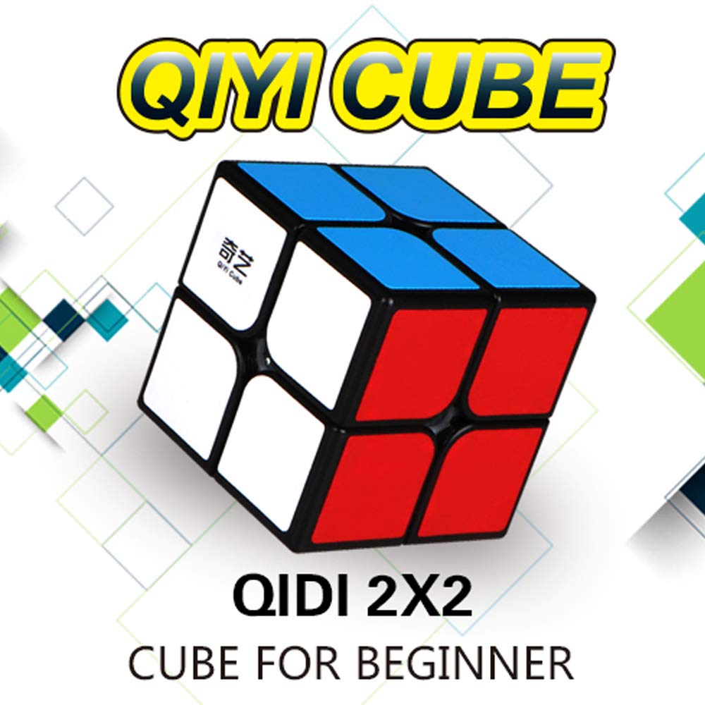 QIYI Qidi 2x2 Speed Cube – Smooth Turns, Bright-Light Sticker, Classic Colors