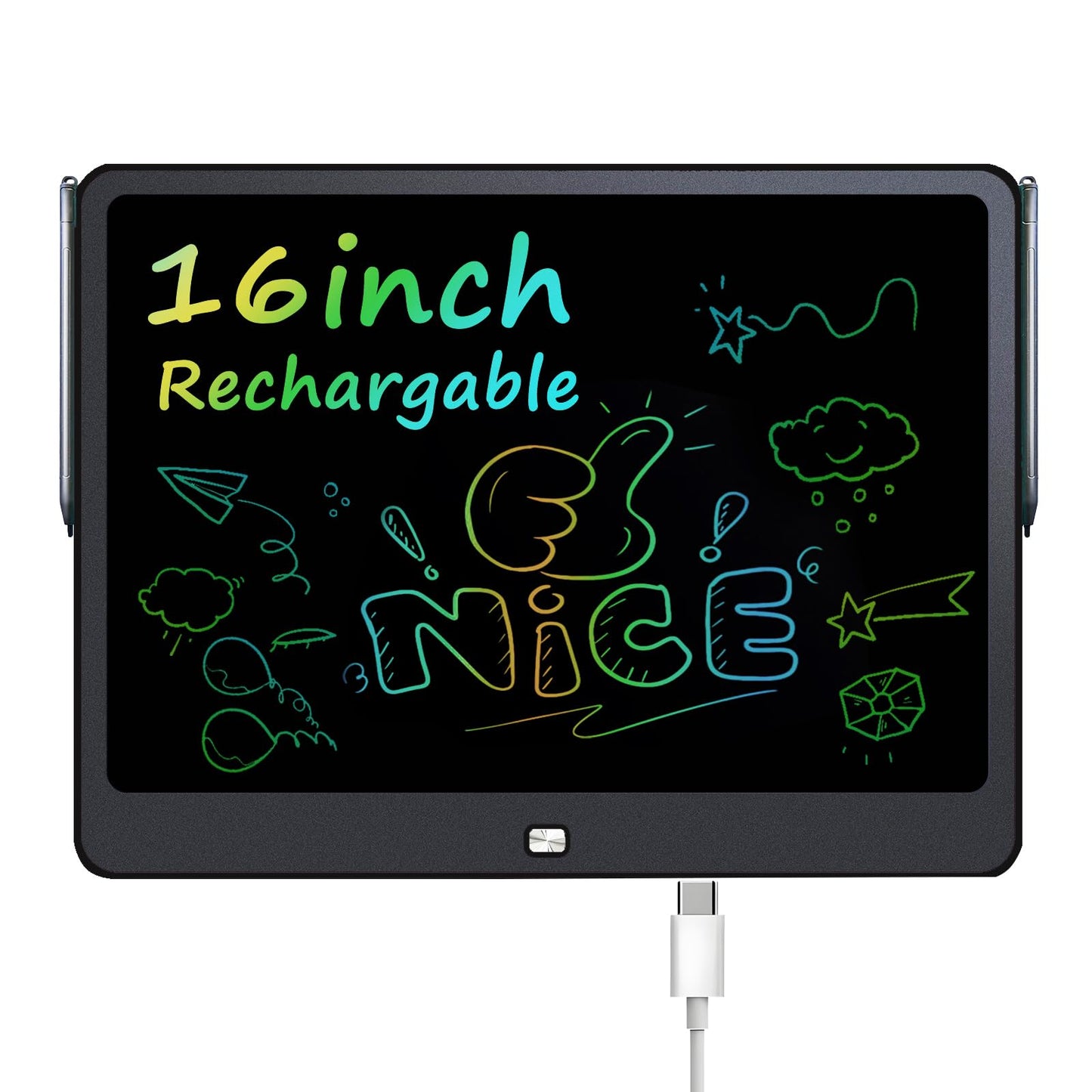 QIAOBUQI 16-Inch Rechargeable LCD Writing Tablet for Kids