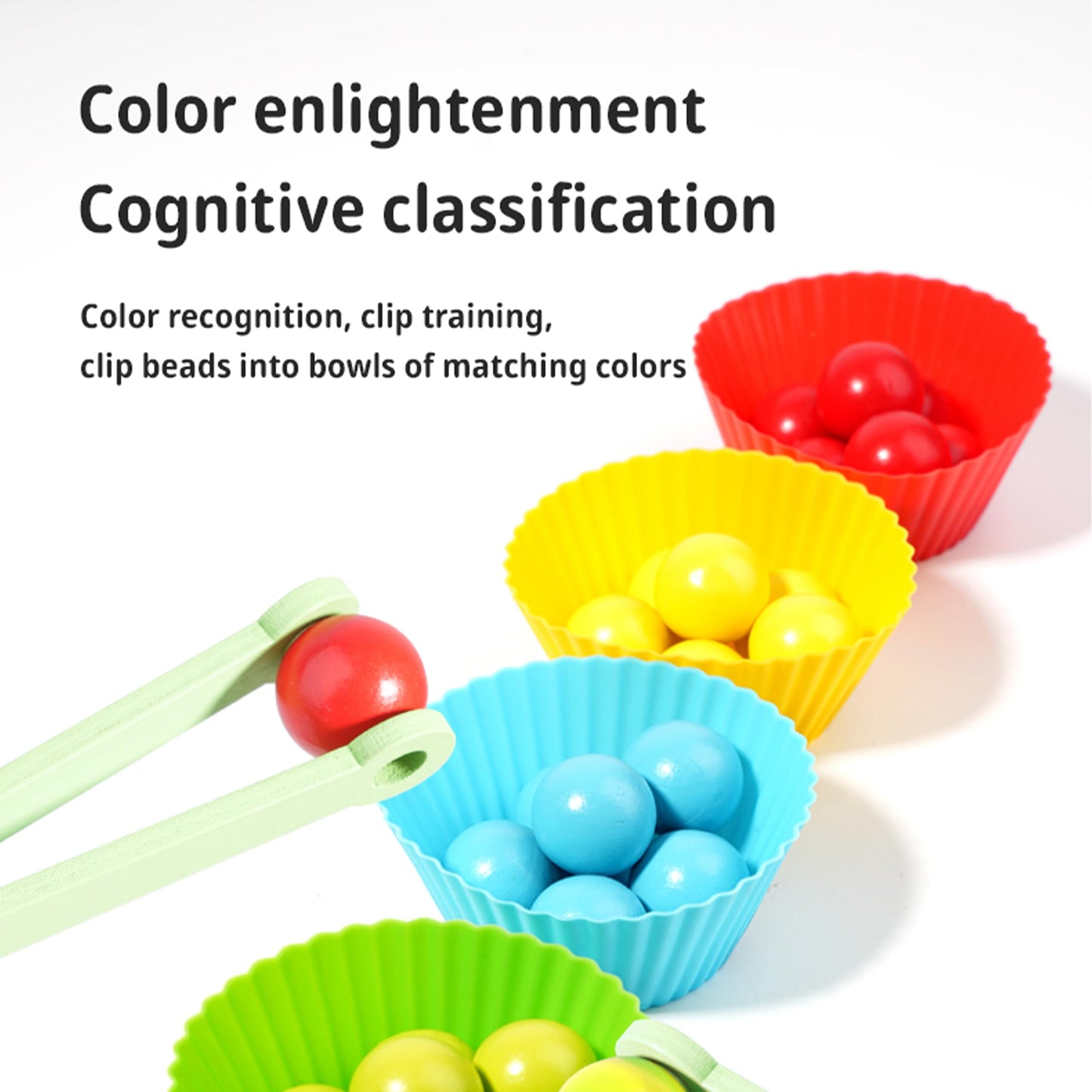 QimuMku 9.6-inch Wooden Gumball Machine – Montessori Counting Toy for Ages 3-8