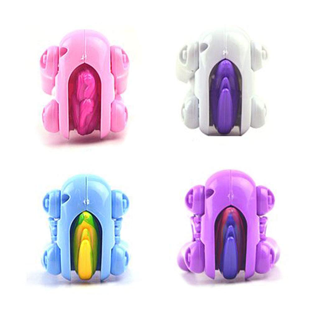 QINGQIU 4 Pack Jumbo Unicorn Deformation Eggs with Toys Inside – Easter Basket Stuffers & Party Favors