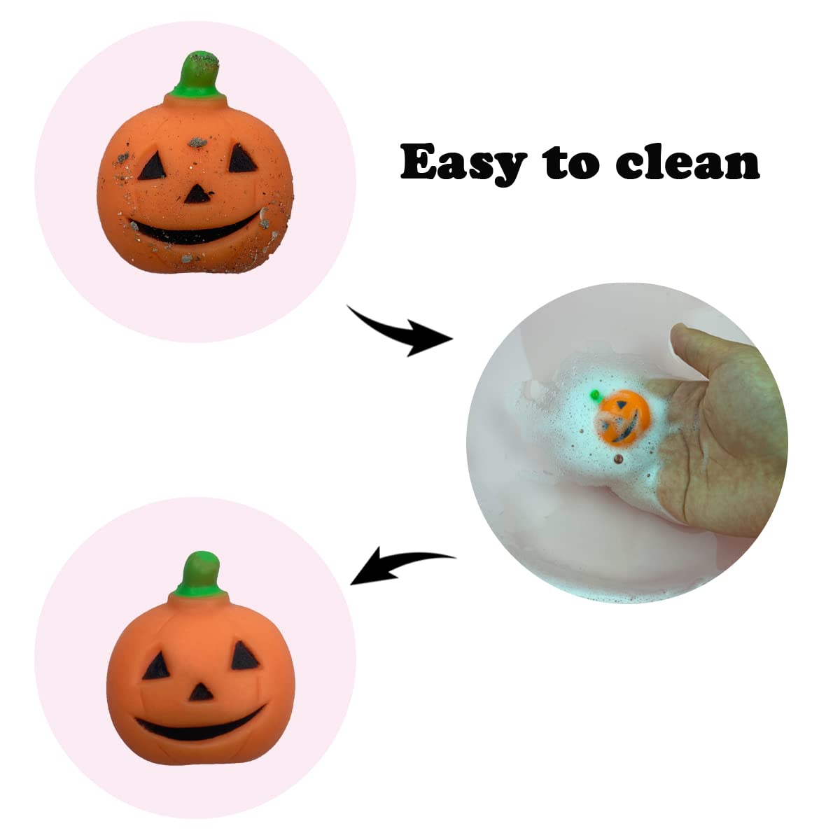 QINGQIU 72 PCS Halloween Mochi Squishies – Party Favors & Treat Bags