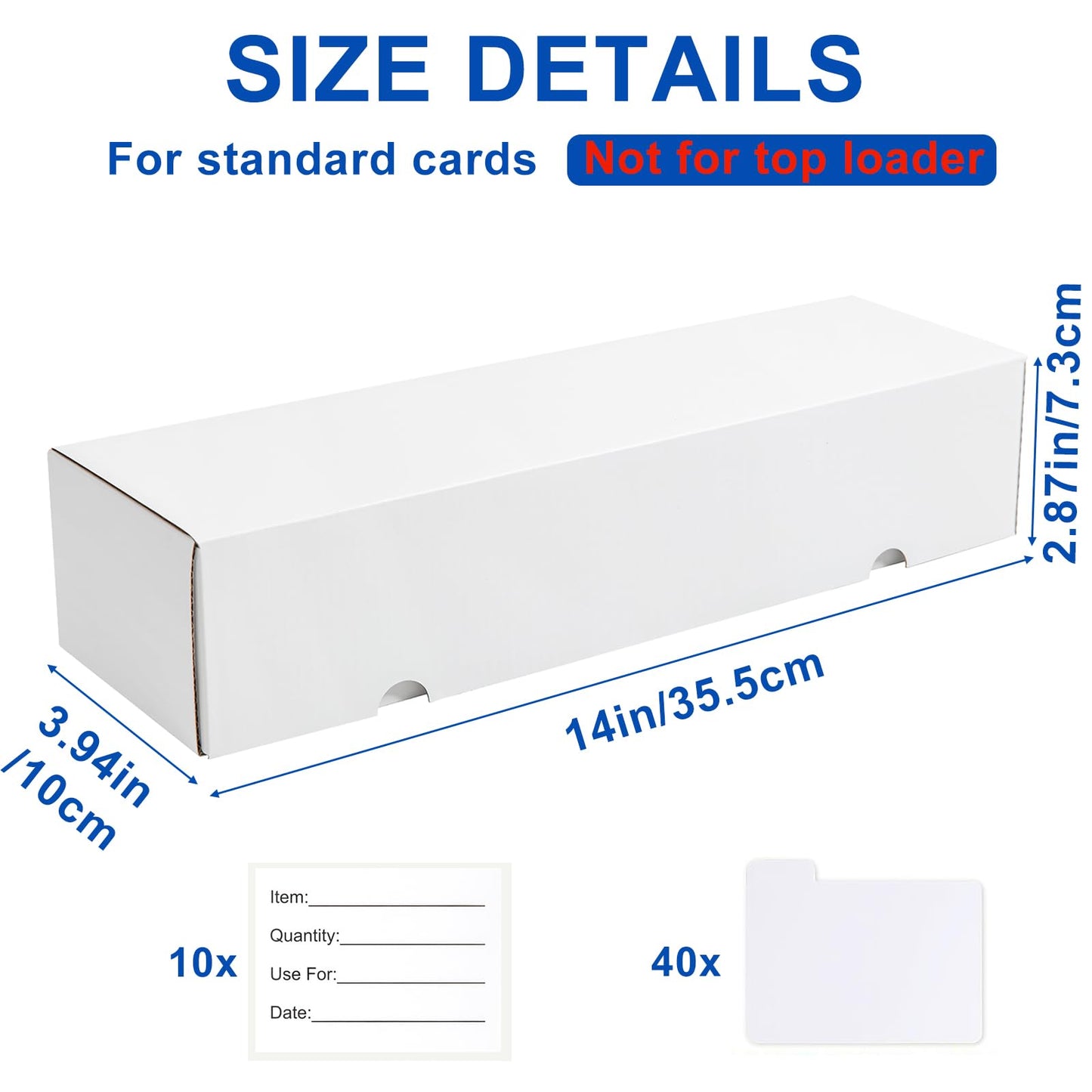 QINGUANG Trading Card Storage Box – 10 Pack, 1100 Cards, Dividers
