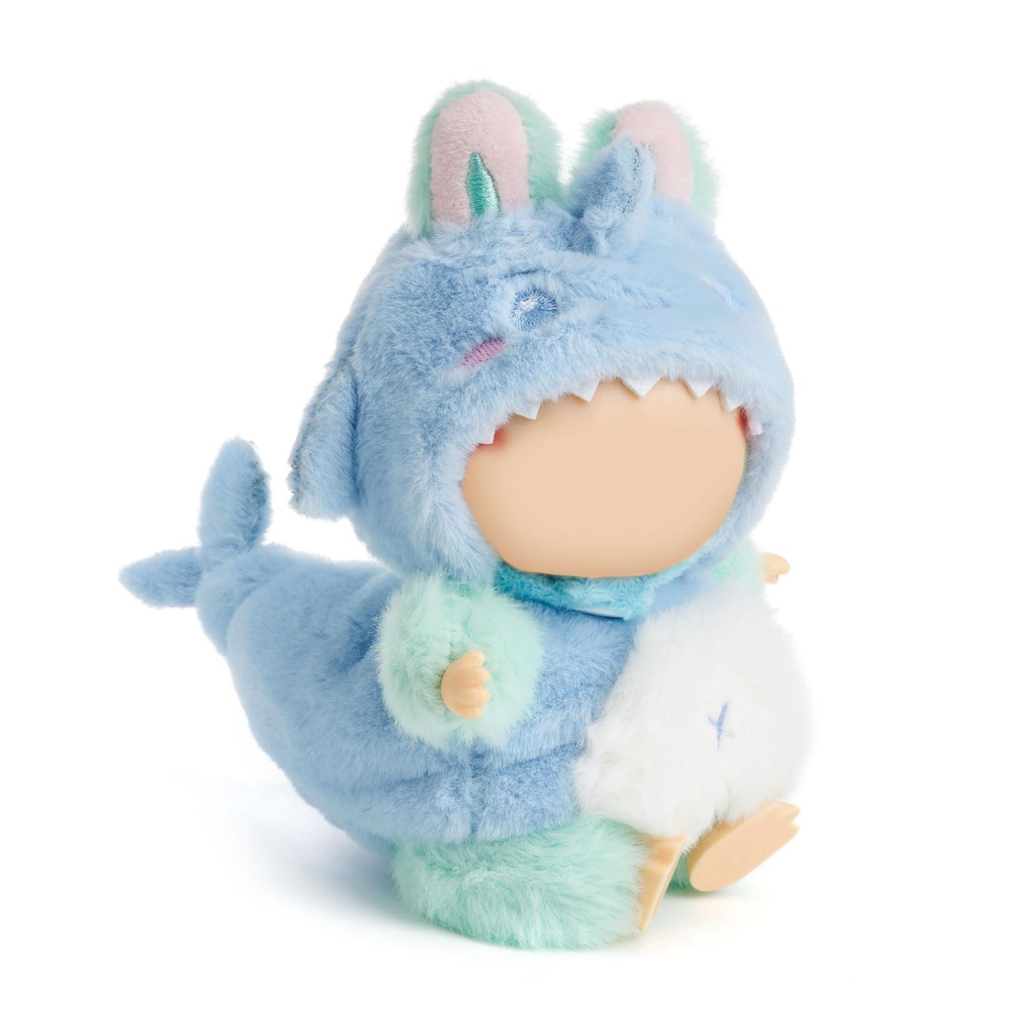 QIUTIMIY 17cm Doll Clothes Set (Blue Shark) – No Doll Included, Slim Fit for 15/17cm Dolls