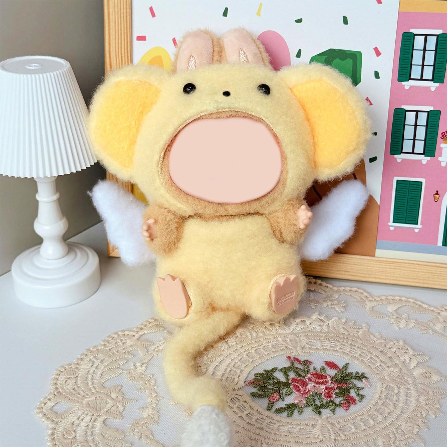 QIUTIMIY 17cm Doll Clothes Set – Yellow Suit for 15/17cm Dolls | Handmade, Slim Fit
