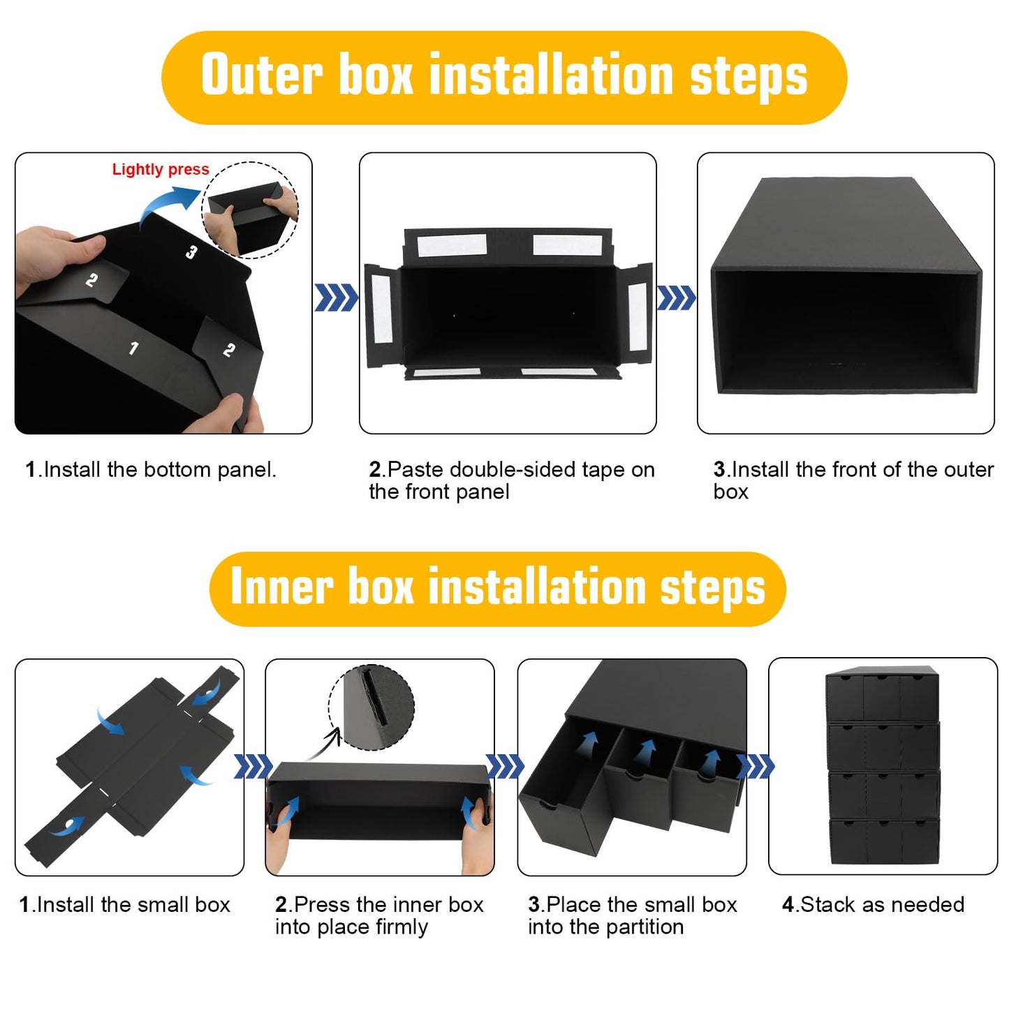 QLOUNI Trading Card Storage Box – 9x600+ Card Boxes, 48 Dividers, 9000+ Card Capacity