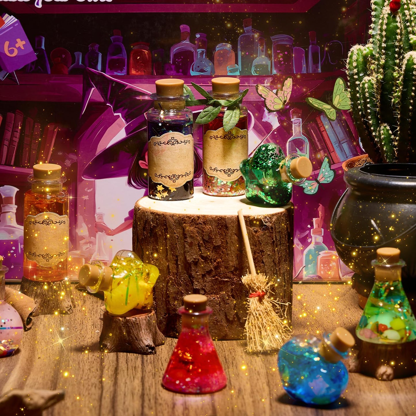 QLRR Mystery Mix Potion Craft Kits — 24-Bottle Creative Set for Kids 6-12+