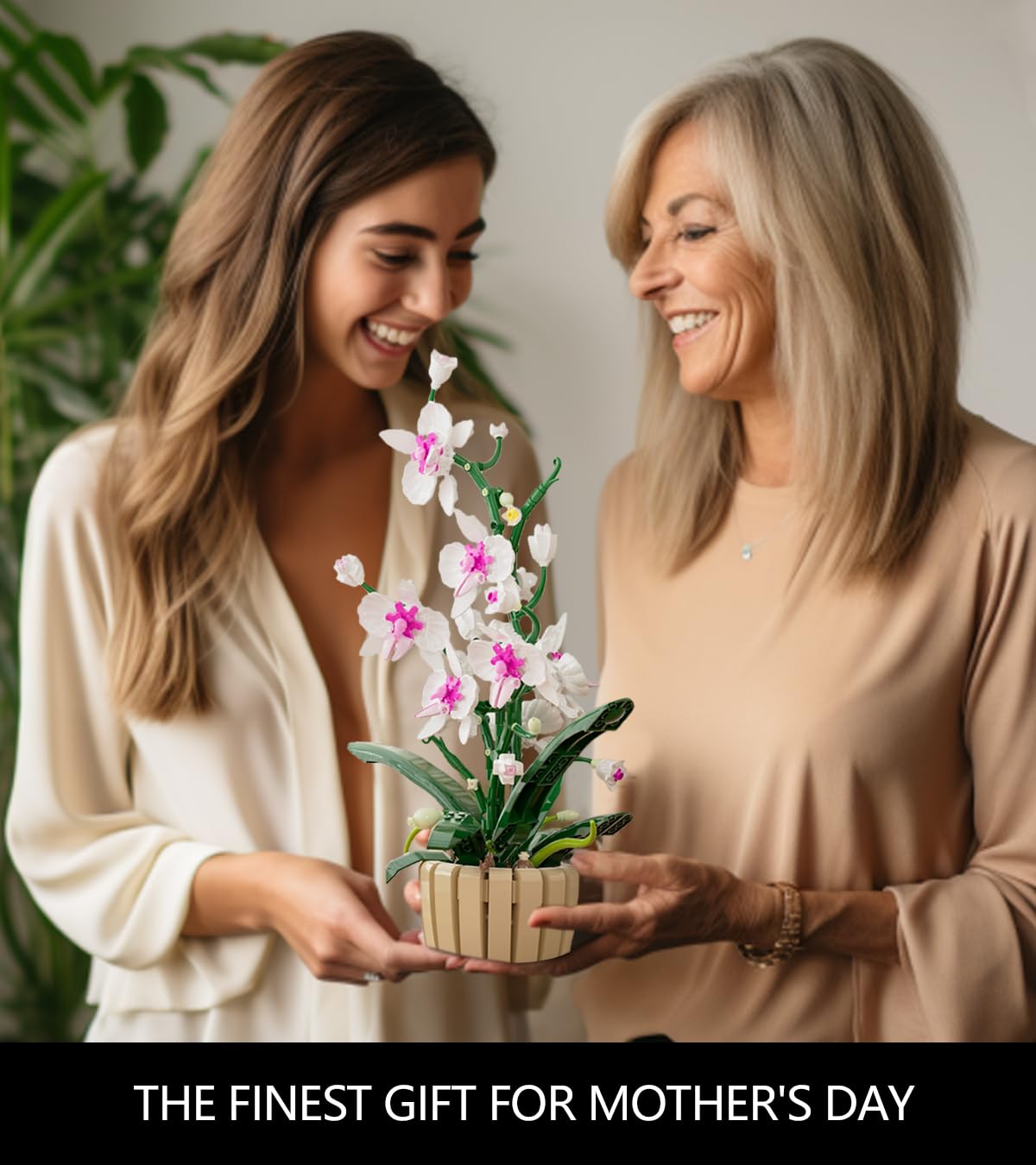 QLT QIAOLETONG Icons Orchid Flowers Building Set – Exquisite Orchid Bonsai for Adults (1192 pcs)