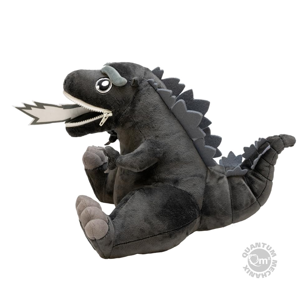 QMx Godzilla Black and White Zippermouth Plush – PREVIEWS Exclusive, 8.75-inch Tall