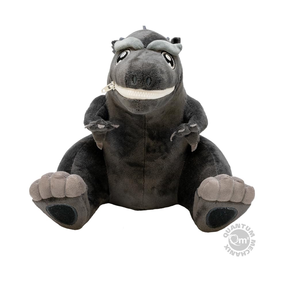 QMx Godzilla Black and White Zippermouth Plush – PREVIEWS Exclusive, 8.75-inch Tall