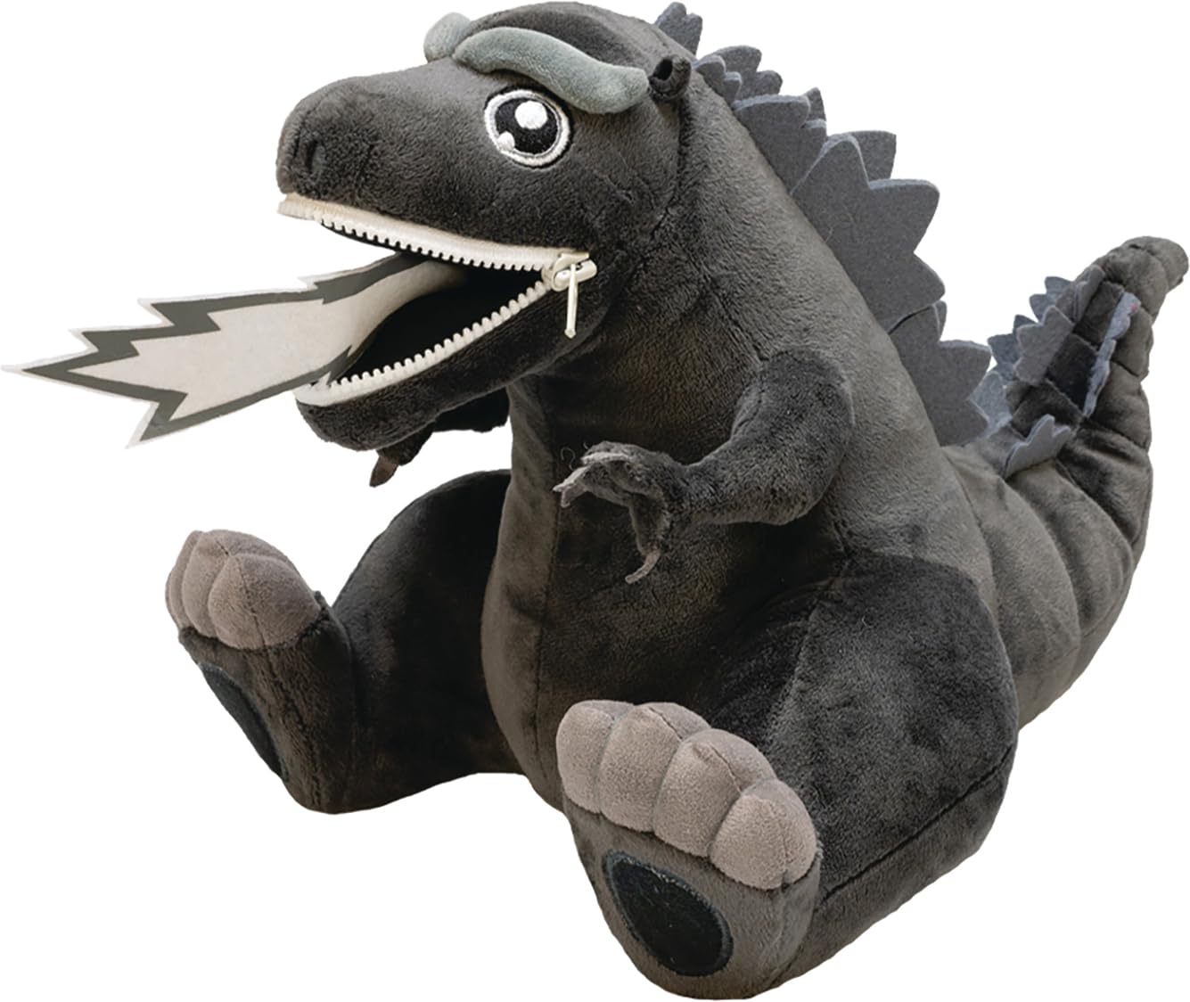 QMx Godzilla Black and White Zippermouth Plush – PREVIEWS Exclusive, 8.75-inch Tall