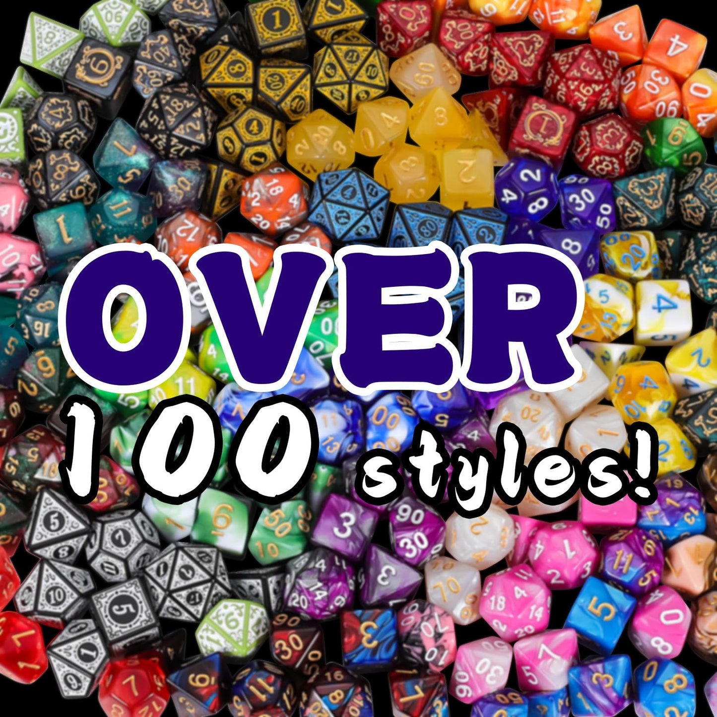 QMAY Mystery Dice Box – 48 Pcs DND Dice Set with 6 Surprise Boxes