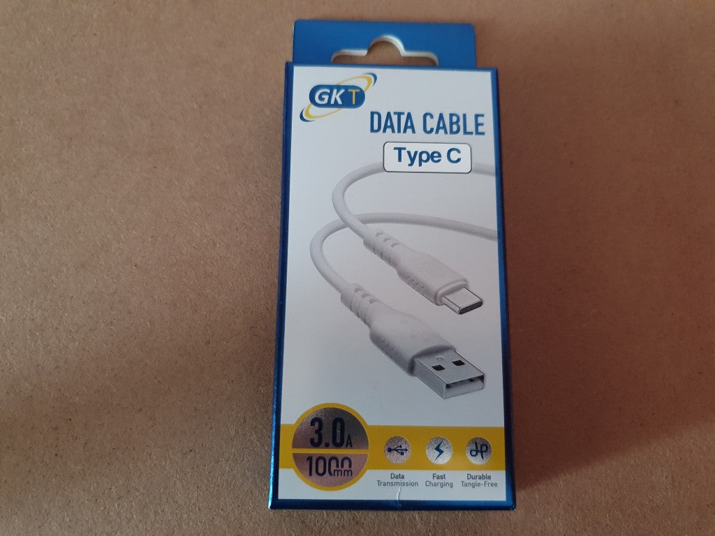GK Telecom White USB-C to USB Cable - 1m