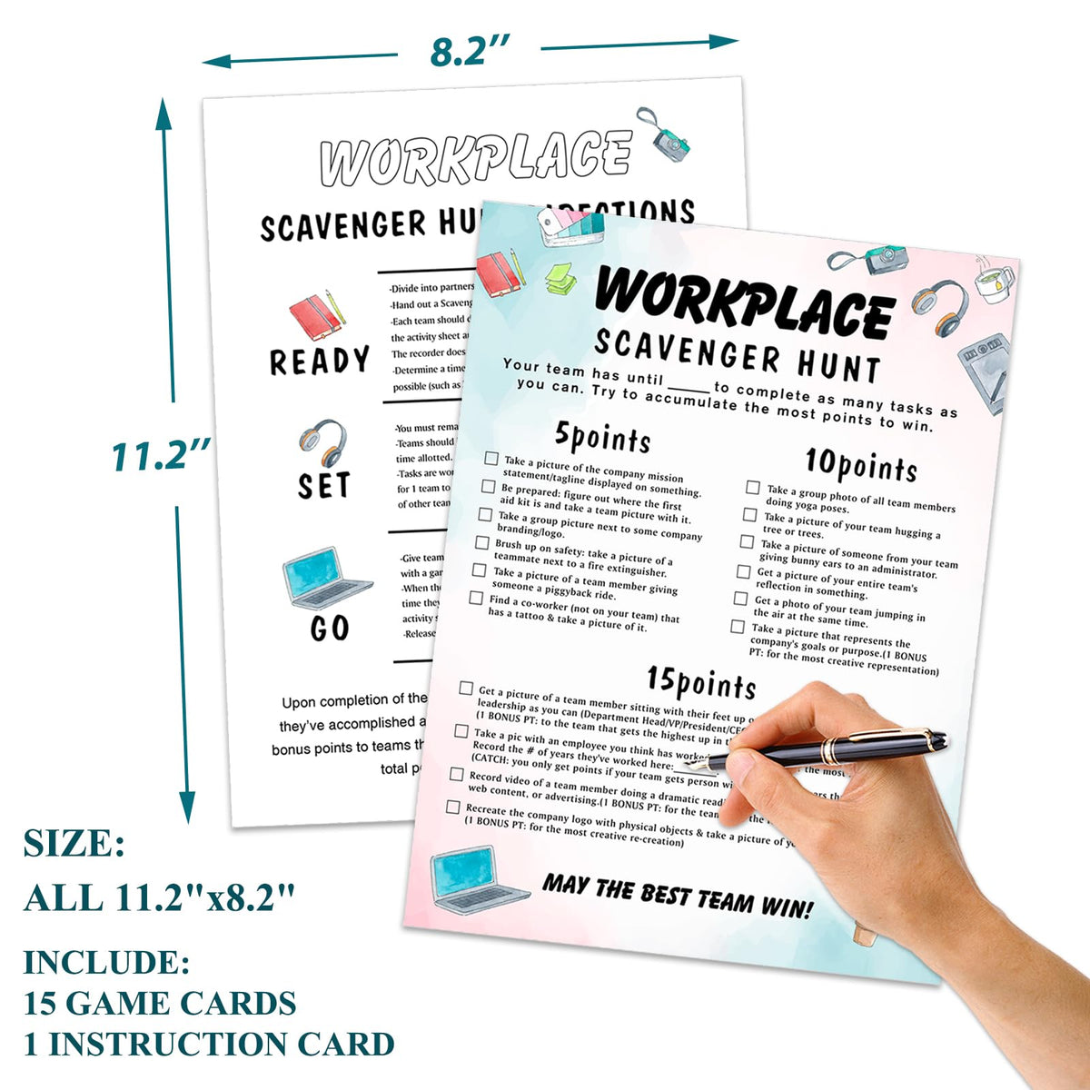 QOFO Work Party Photo Scavenger Hunt – Office Team Building Game & Ice Breaker (Q5)