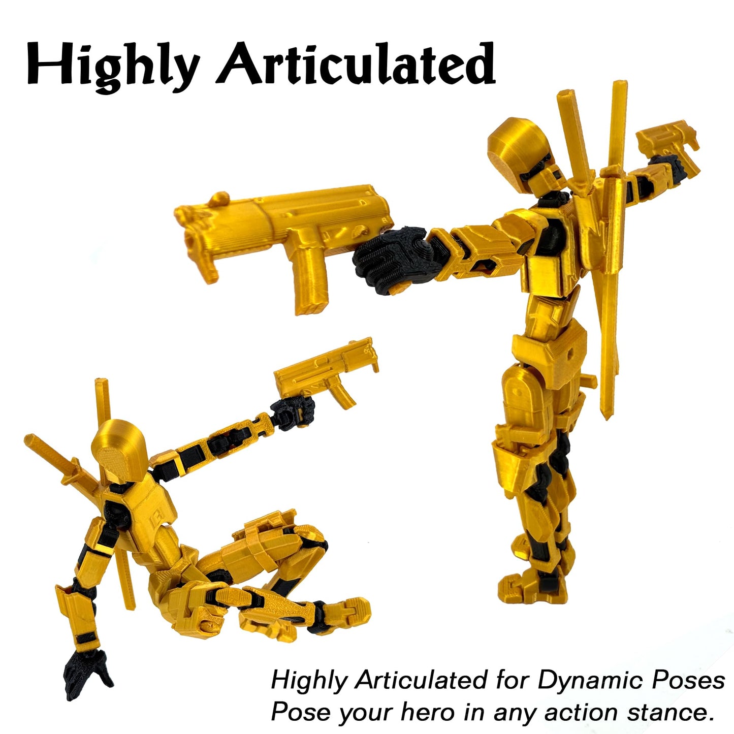 Qoopower Gatling T13 Titan 13 Action Figure Set – Assembled Robotic Figure