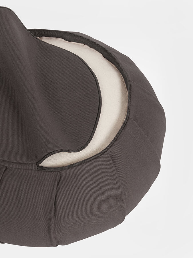 Yoga Studio GOTS Organic Cotton Round Lotus Zafu Buckwheat Cushion