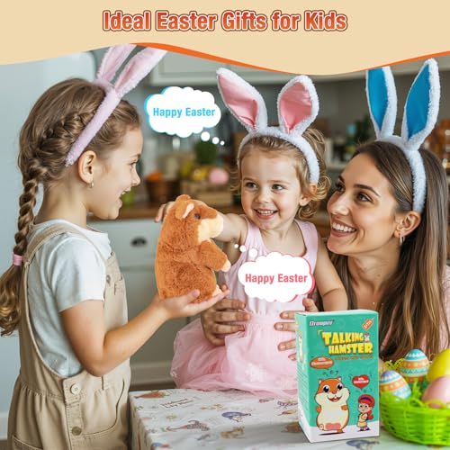 Qrooper Talking Hamster — Repeating Plush Toy for Kids 2–6 | Interactive Storytelling Companion