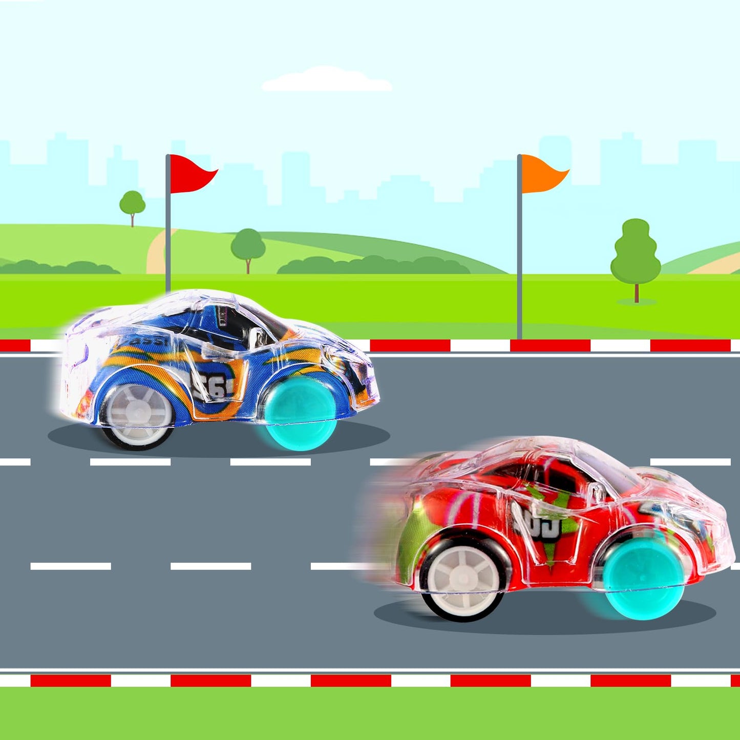 QSONSELL 50 Pcs Mini Pull Back Cars – Colorful Toy Cars for Kids, Party Favors & Classroom Prizes