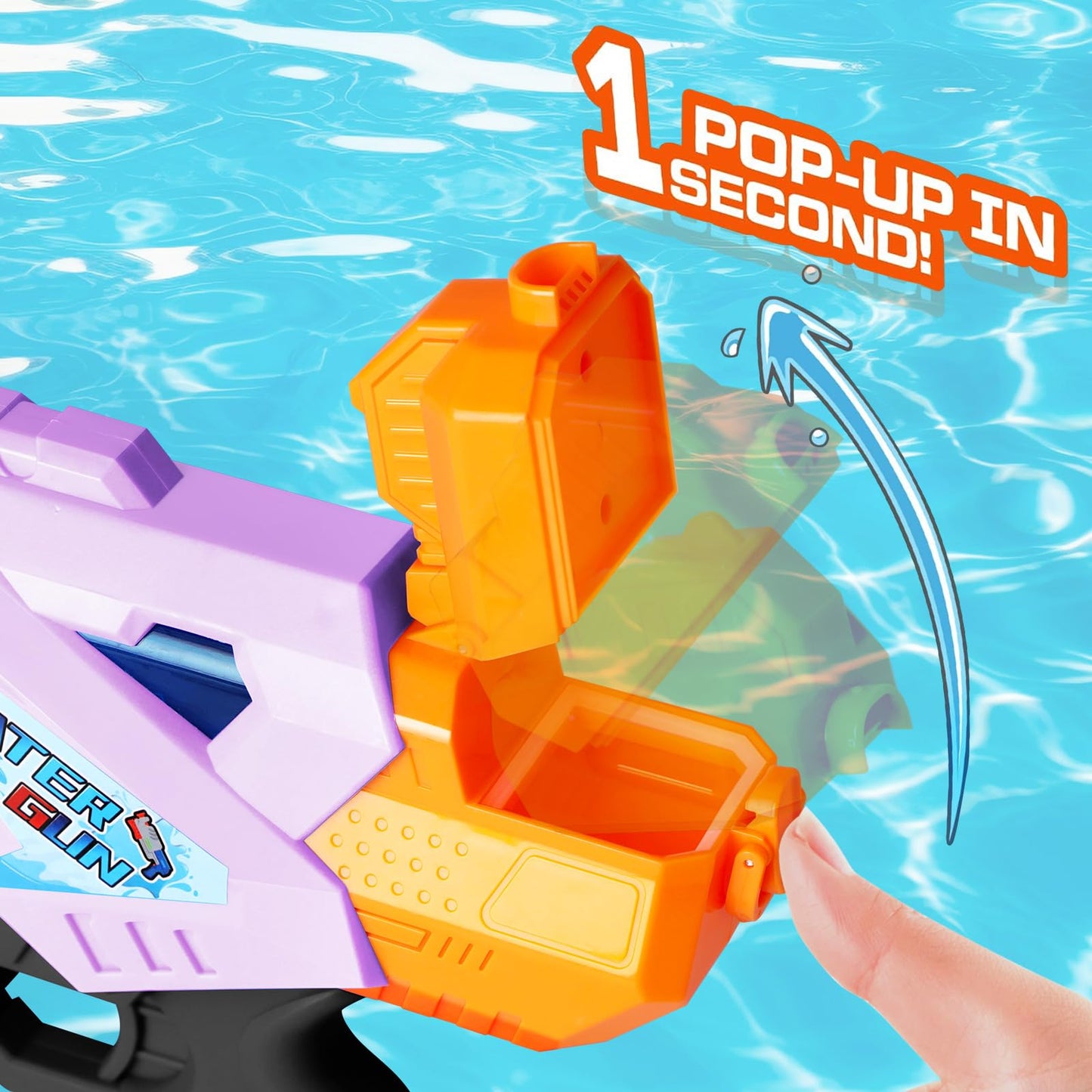 Quanquer Super Water Guns for Adults - 2 Pack 1200cc Blasters with Excellent Range