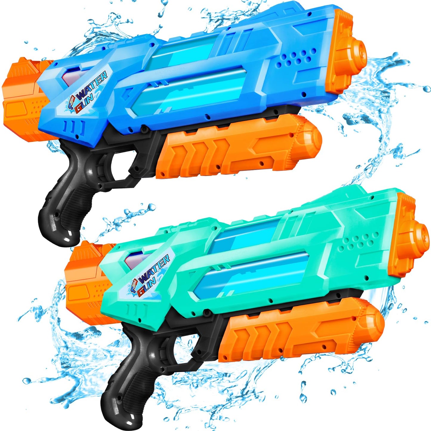Quanquer Super Water Guns for Adults – 2 Pack 1200cc Blaster with Excellent Range