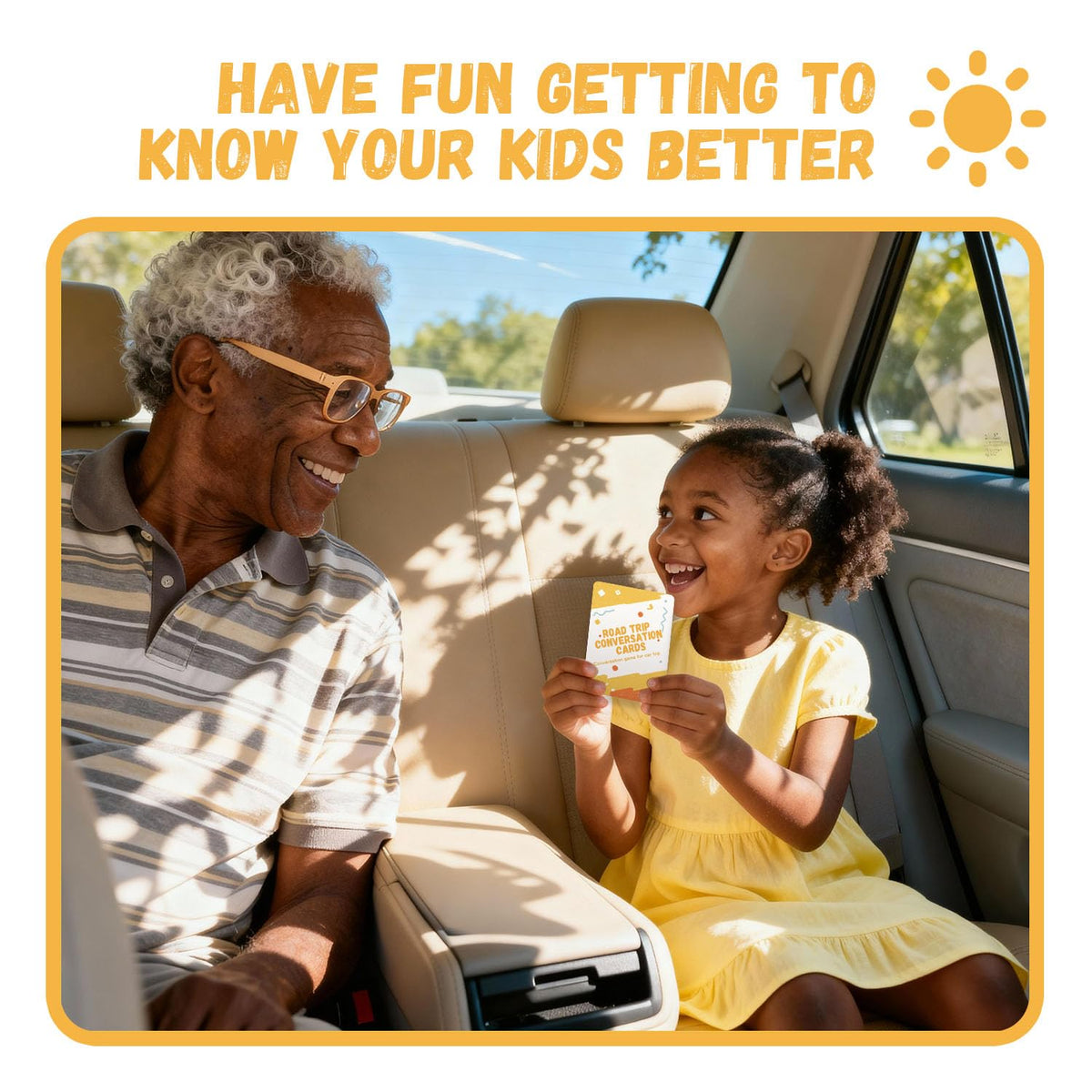 QUEKA KANBAI Road Trip Conversation Cards – Family Car Game for All Ages