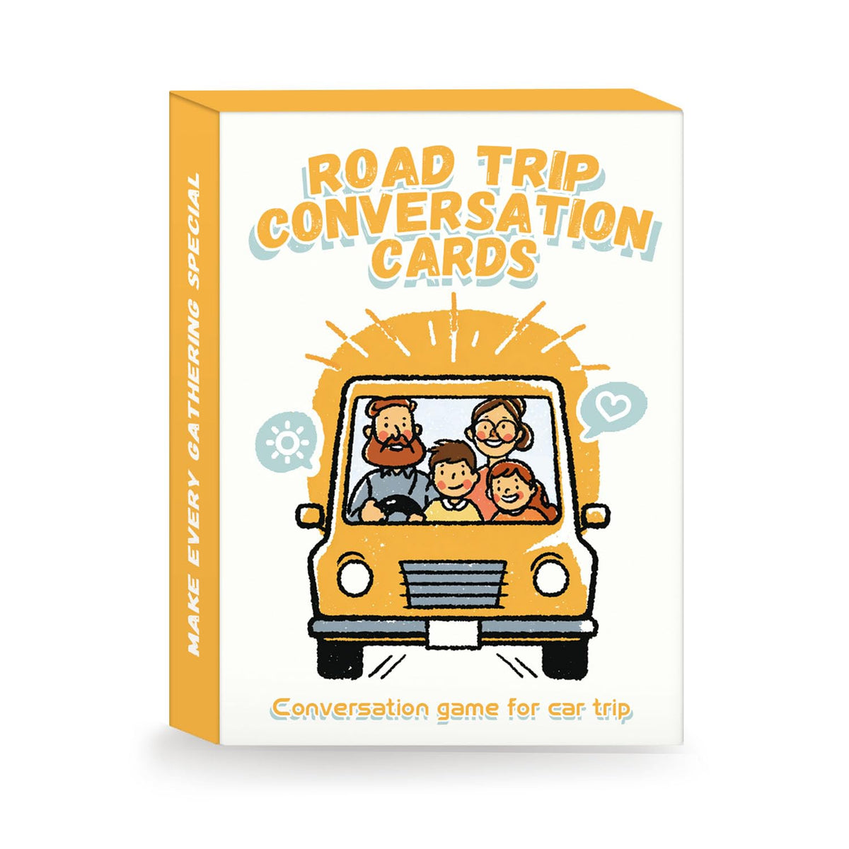QUEKA KANBAI Road Trip Conversation Cards – Family Car Game for All Ages