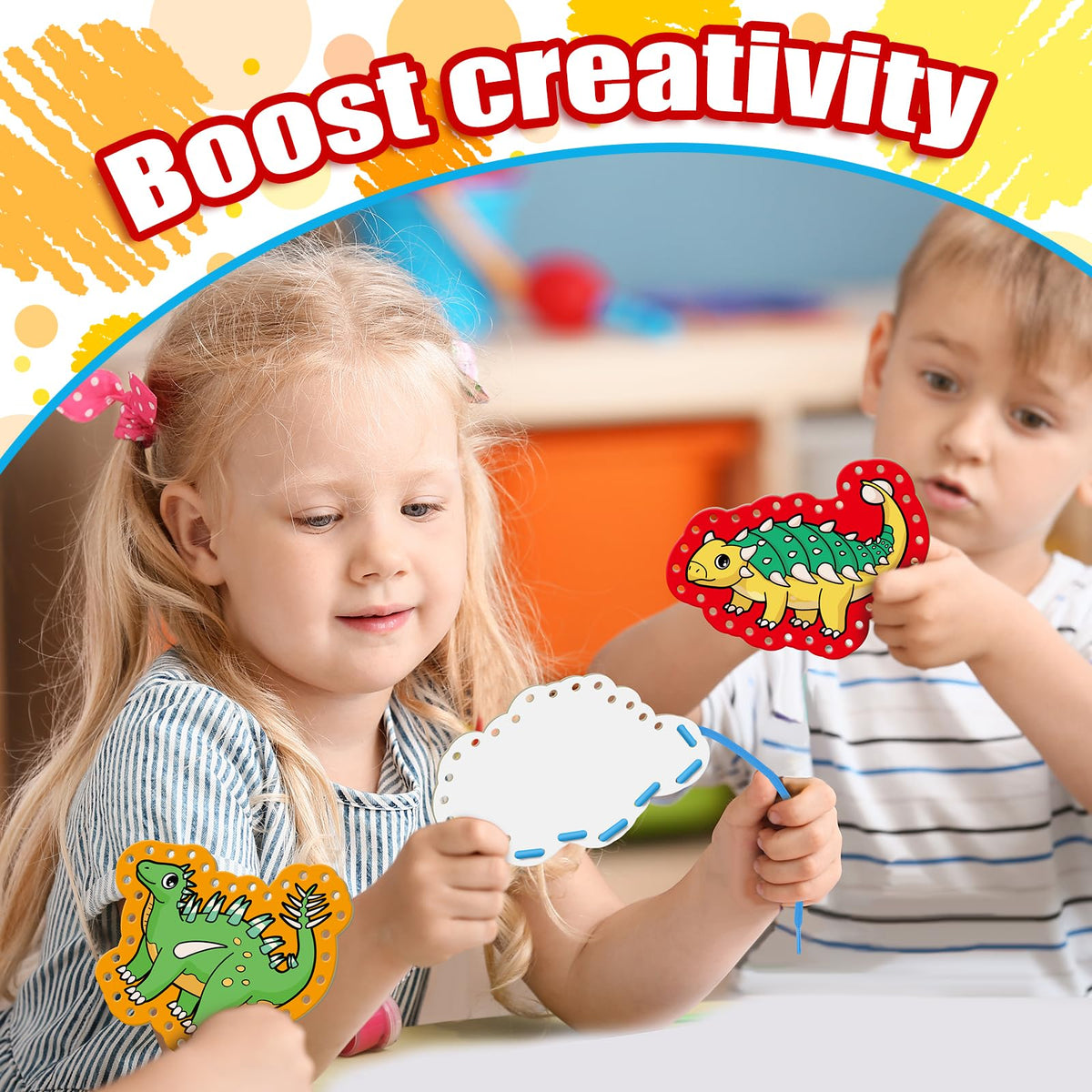 Quilinz Lacing Cards Kit for Kids — Fine Motor Practice & Preschool Learning Activities