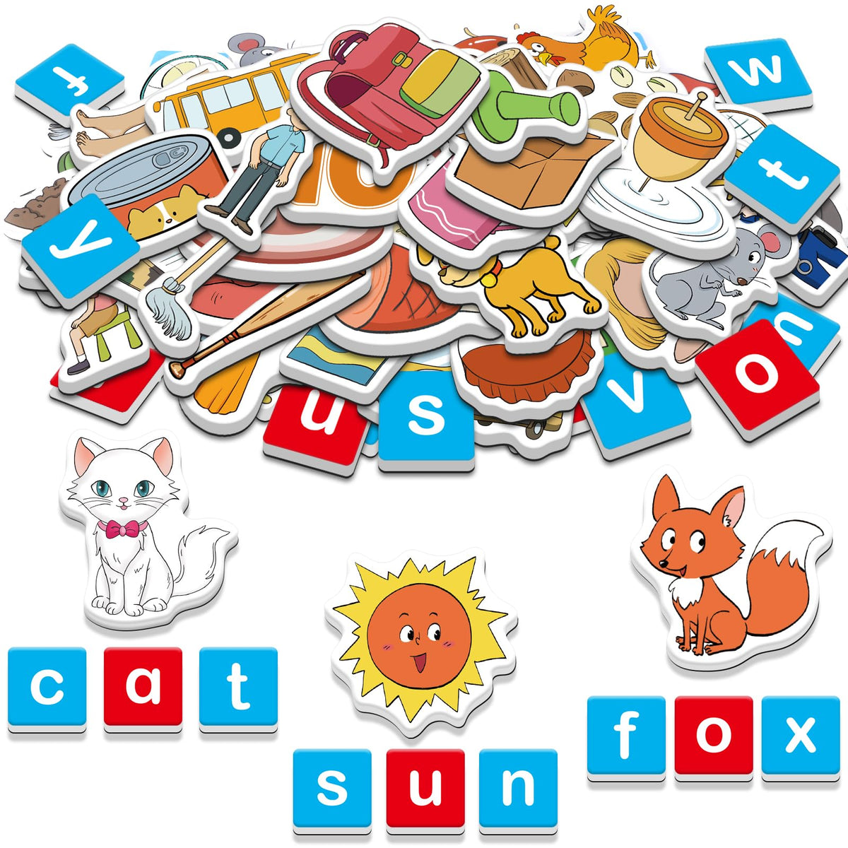 Quilinz CVC Magnets – Fridge Letters for Kids, Phonics & Alphabet Learning