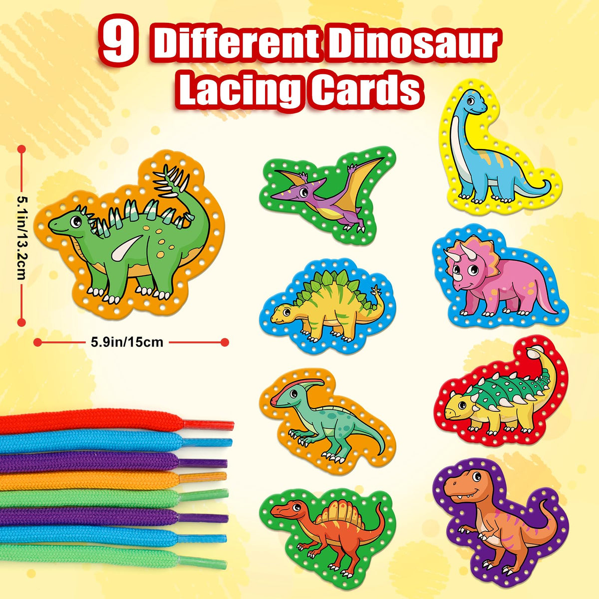 Quilinz Lacing Cards Kit for Kids — Fine Motor Practice & Preschool Learning Activities