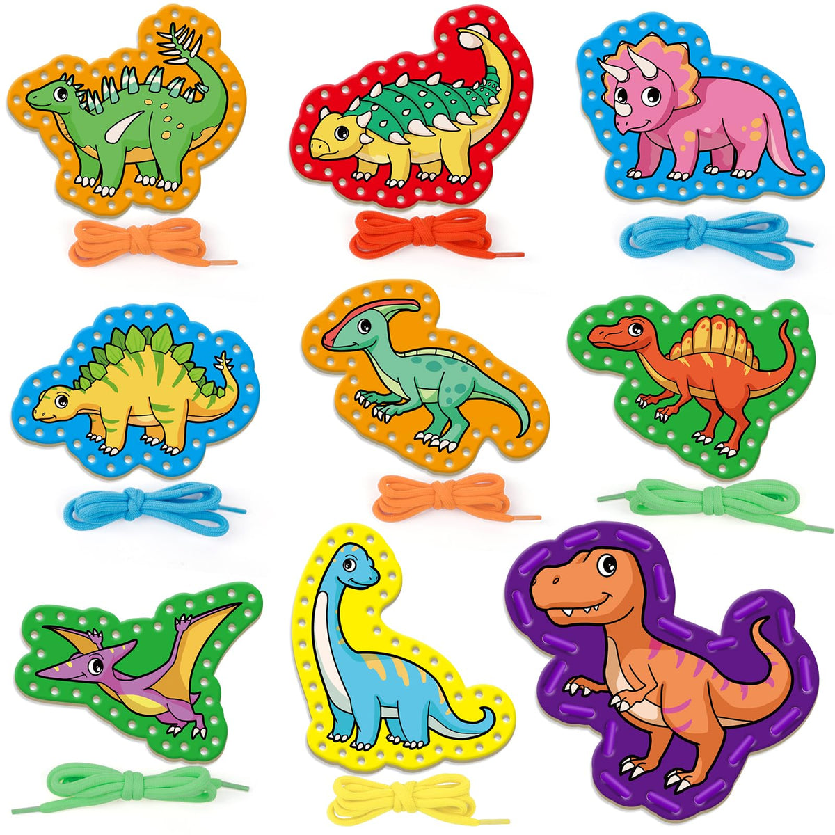 Quilinz Lacing Cards Kit for Kids — Fine Motor Practice & Preschool Learning Activities