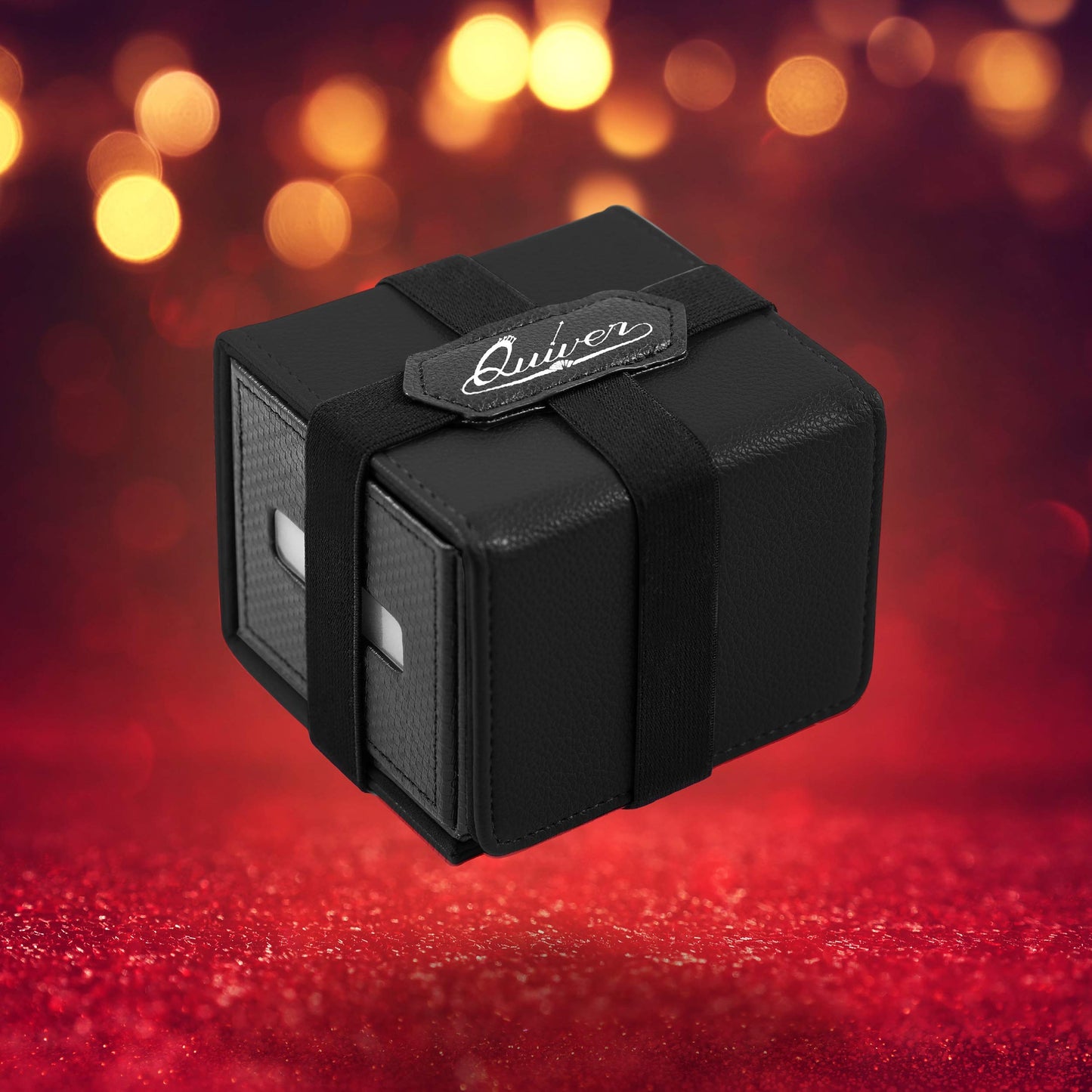 Quiver Time Black Citadel Deck Box – Premium MTG Commander Box with Magnetic Closure