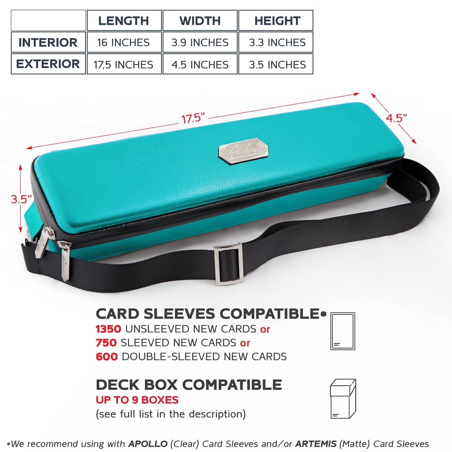 Quiver Time Teal Card Case | Premium MTG Deck and Trading Card Storage